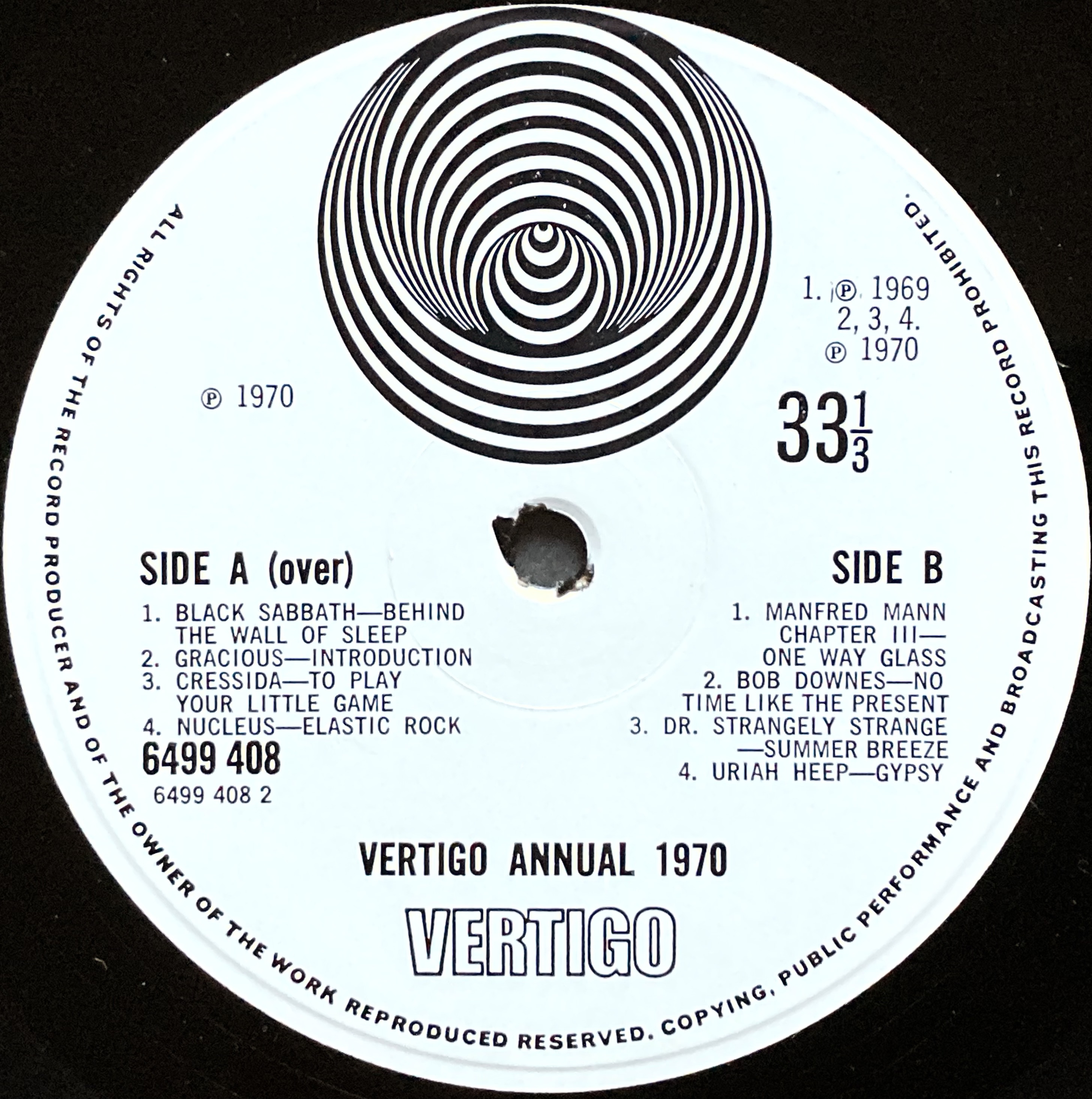 VARIOUS ARTISTS - Vertigo annual 1970 UK-orig Vertigo 2LP - 5