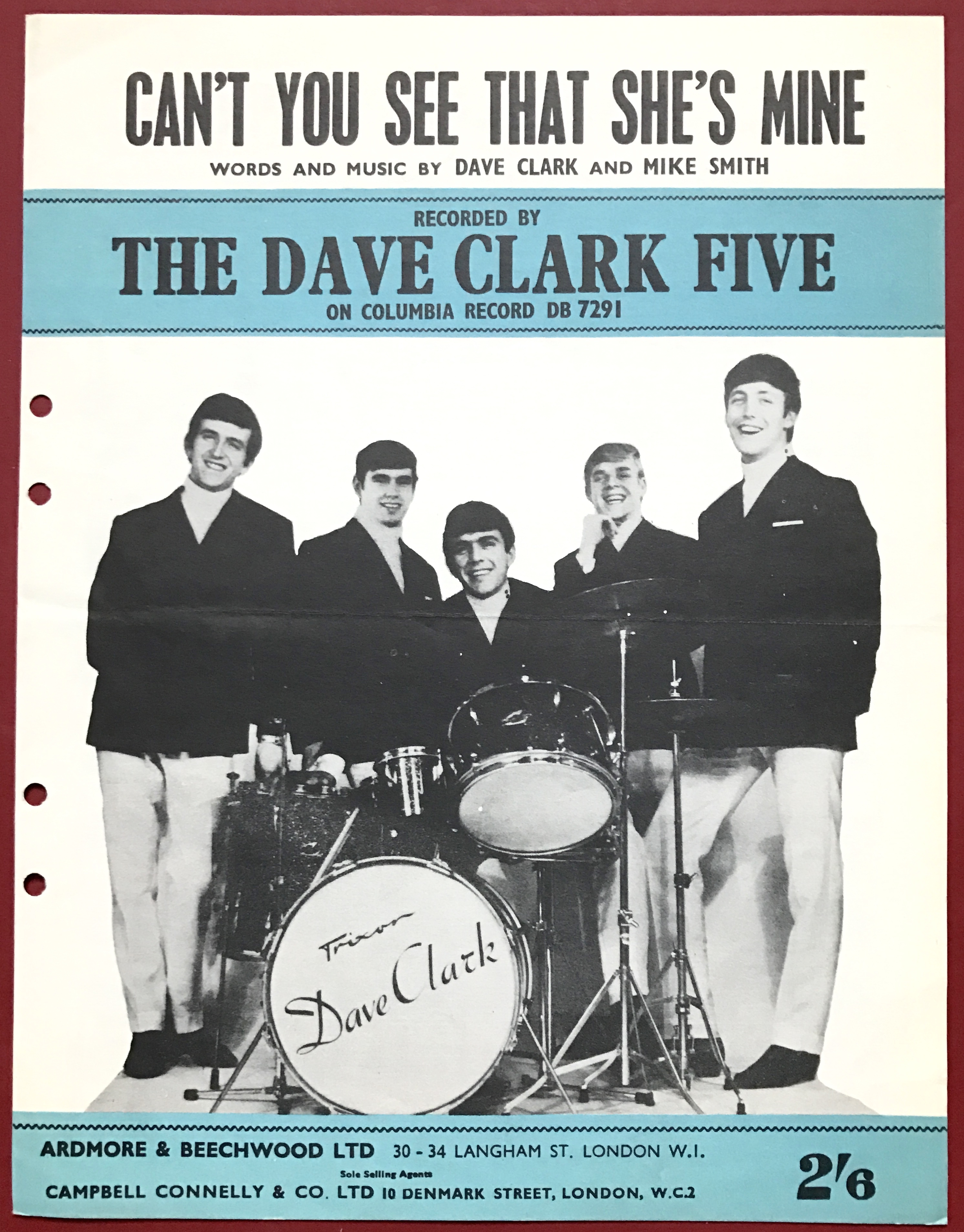 DAVE CLARK FIVE - Can´t you see that.. USA Nothäfte 1965