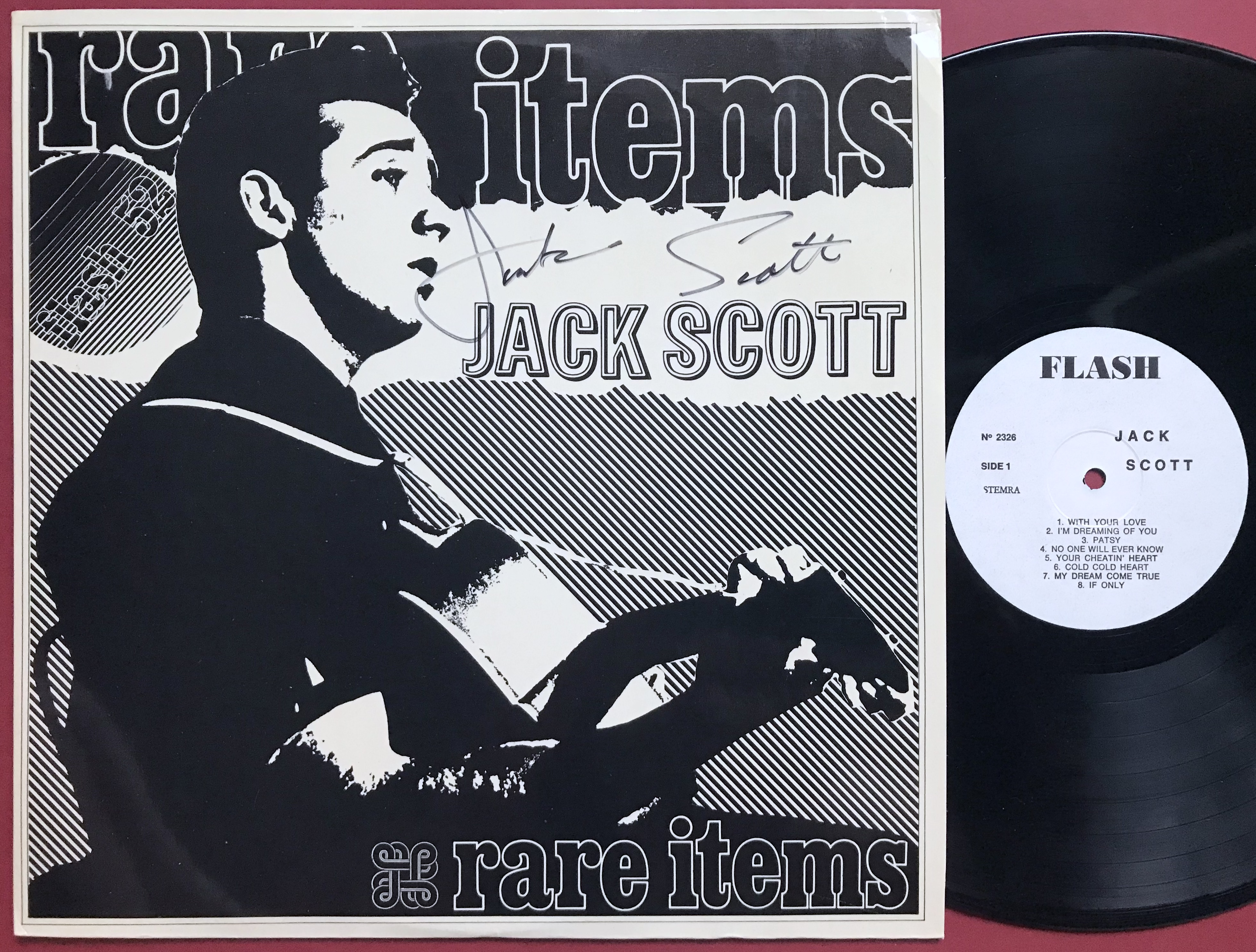 JACK SCOTT - Rare items SIGNERAD LP 1980-tal - 4