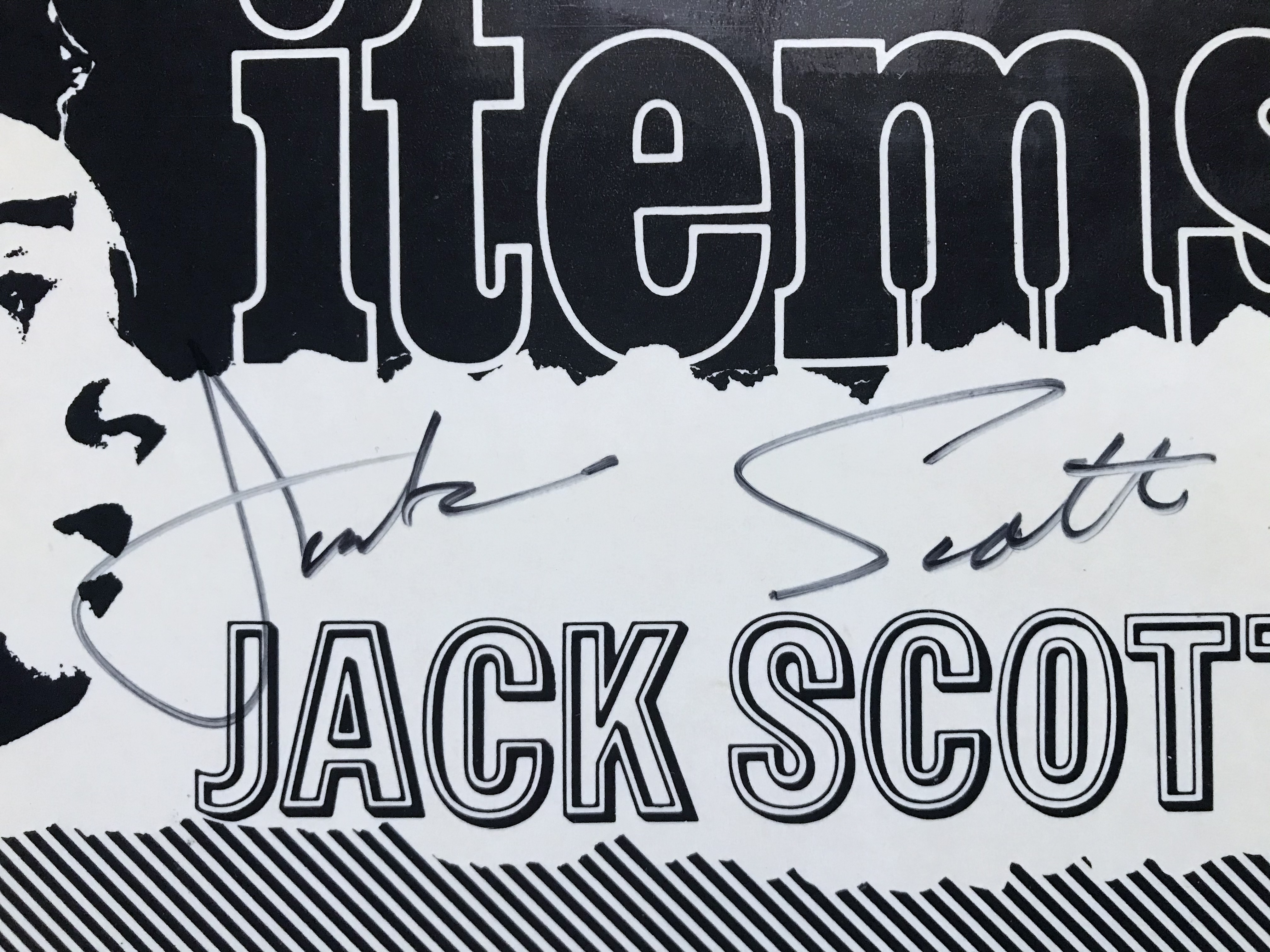 JACK SCOTT - Rare items SIGNERAD LP 1980-tal - 2