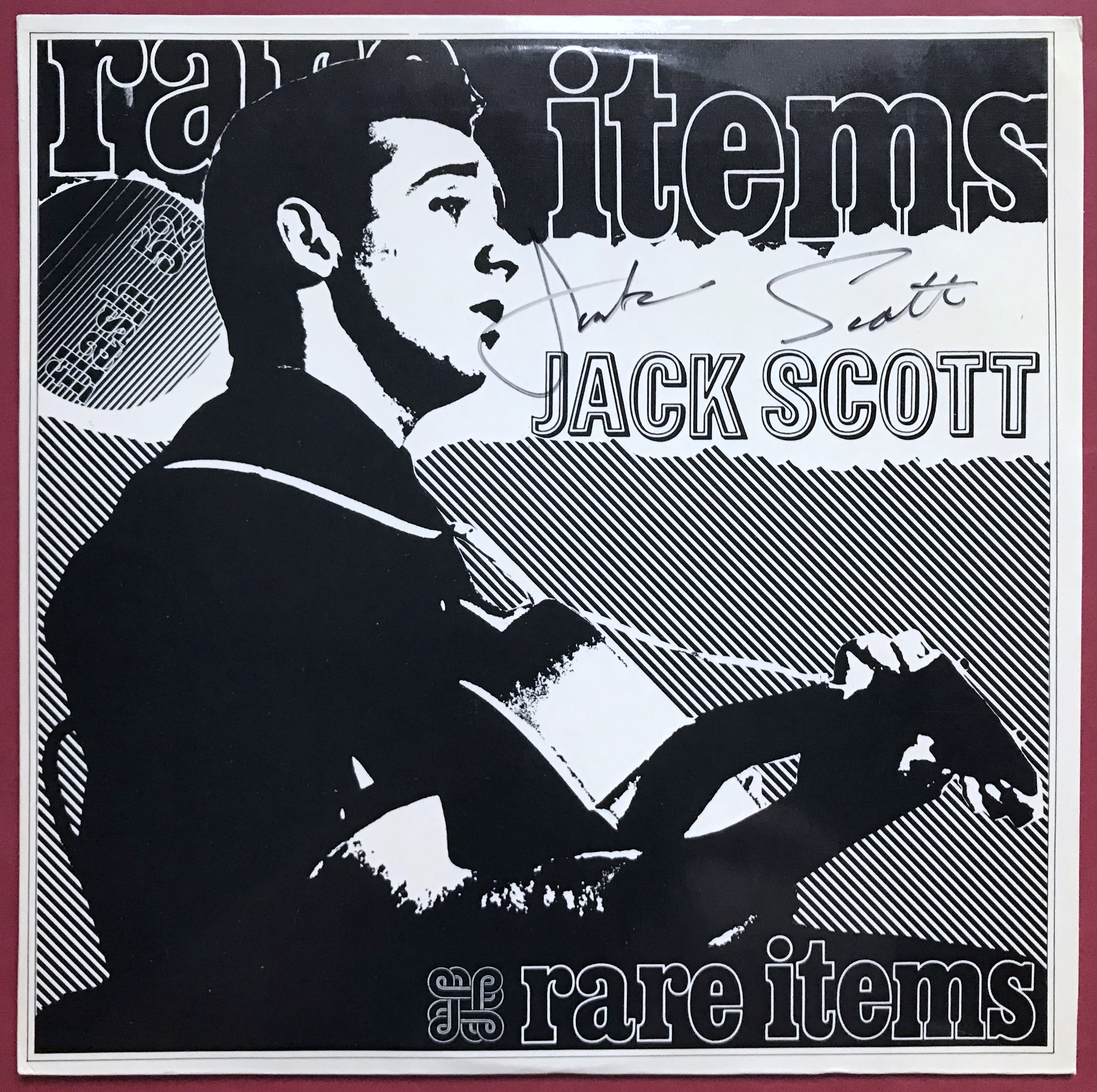 JACK SCOTT - Rare items SIGNERAD LP 1980-tal