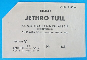 JETHRO TULL - Stockholm 1972