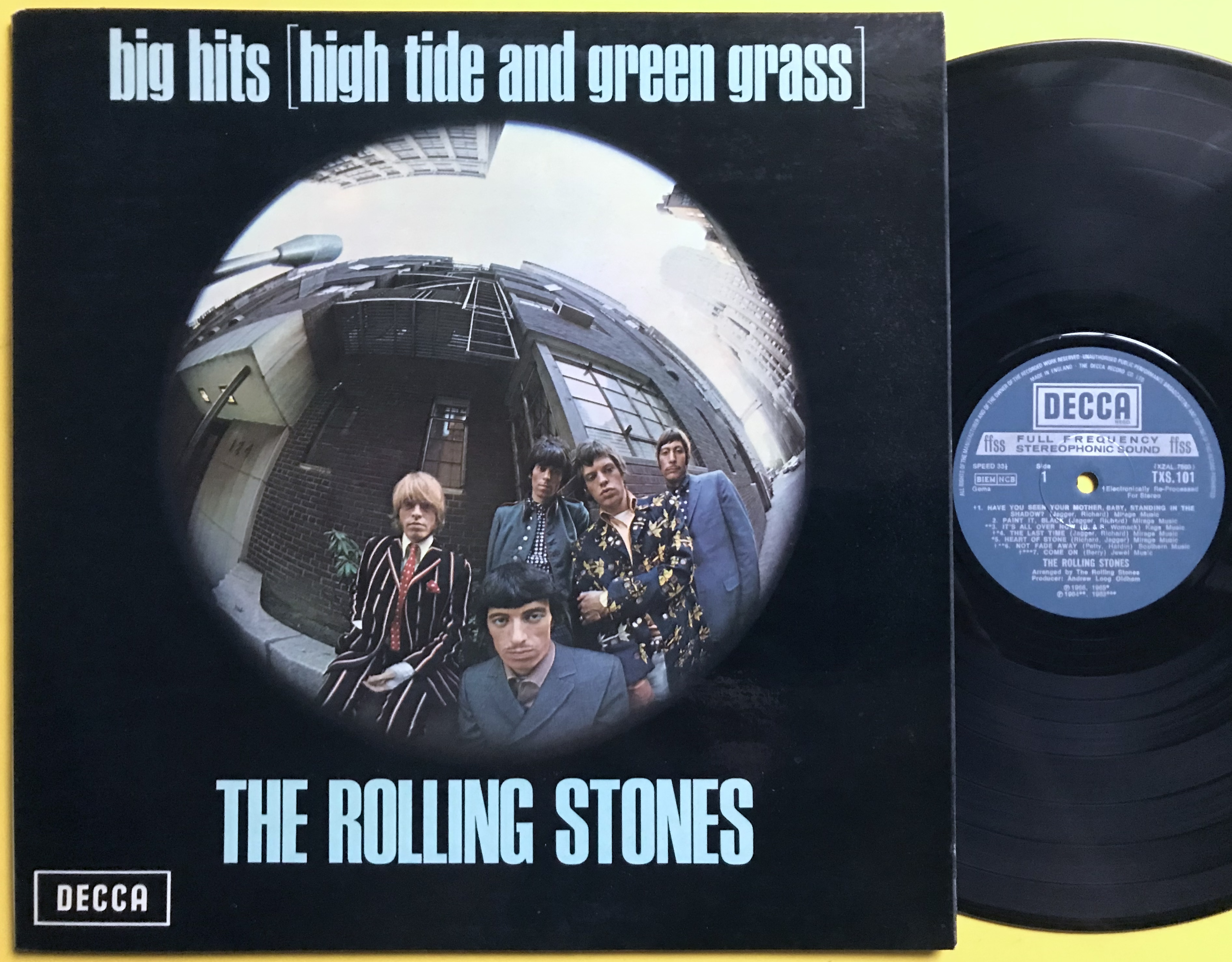 ROLLING STONES - Big hits / High tide and green grass UK LP 1966 - 2