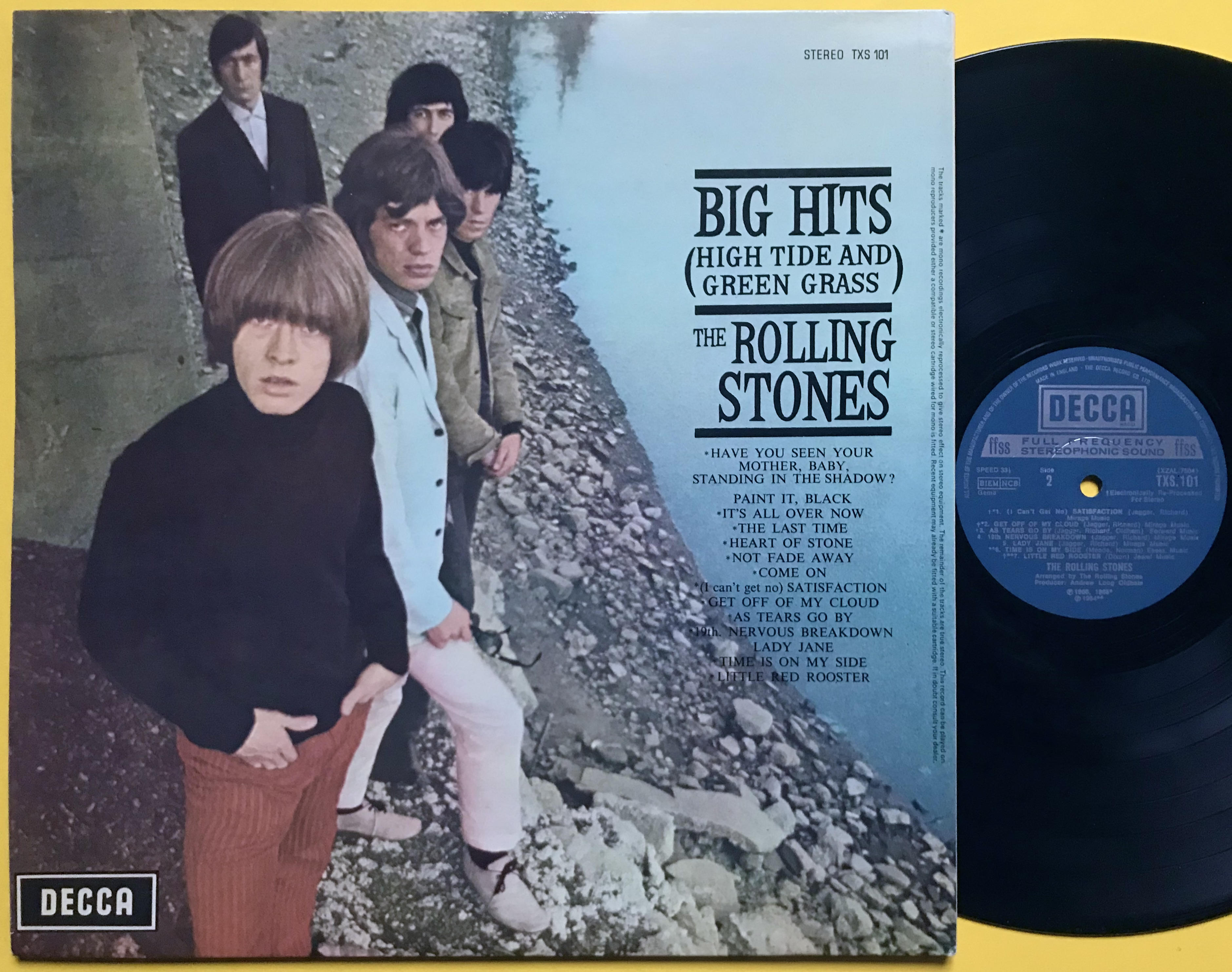 ROLLING STONES - Big hits / High tide and green grass UK LP 1966 - 3