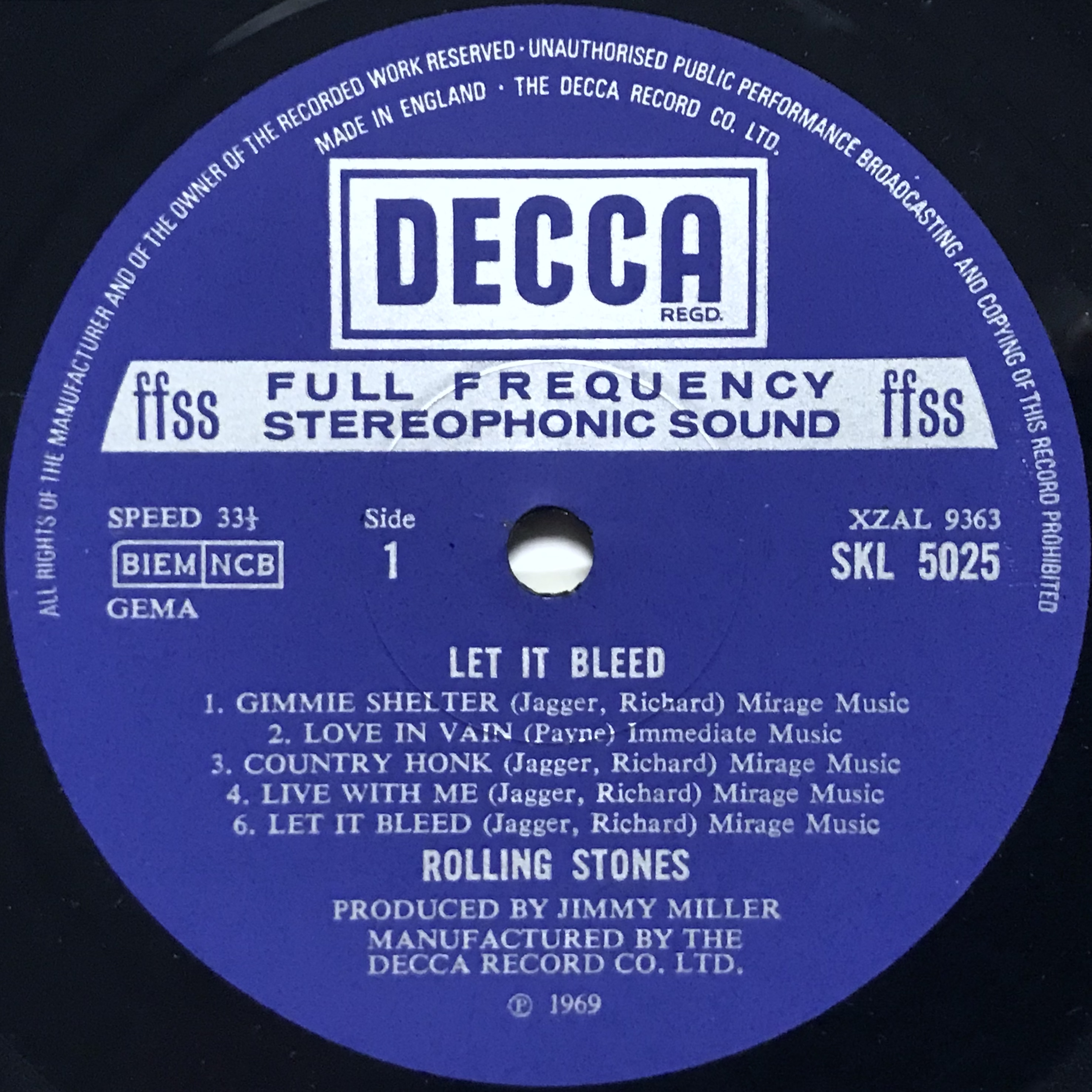 ROLLING STONES - Let it bleed UK Stereo LP 1970´s - 3