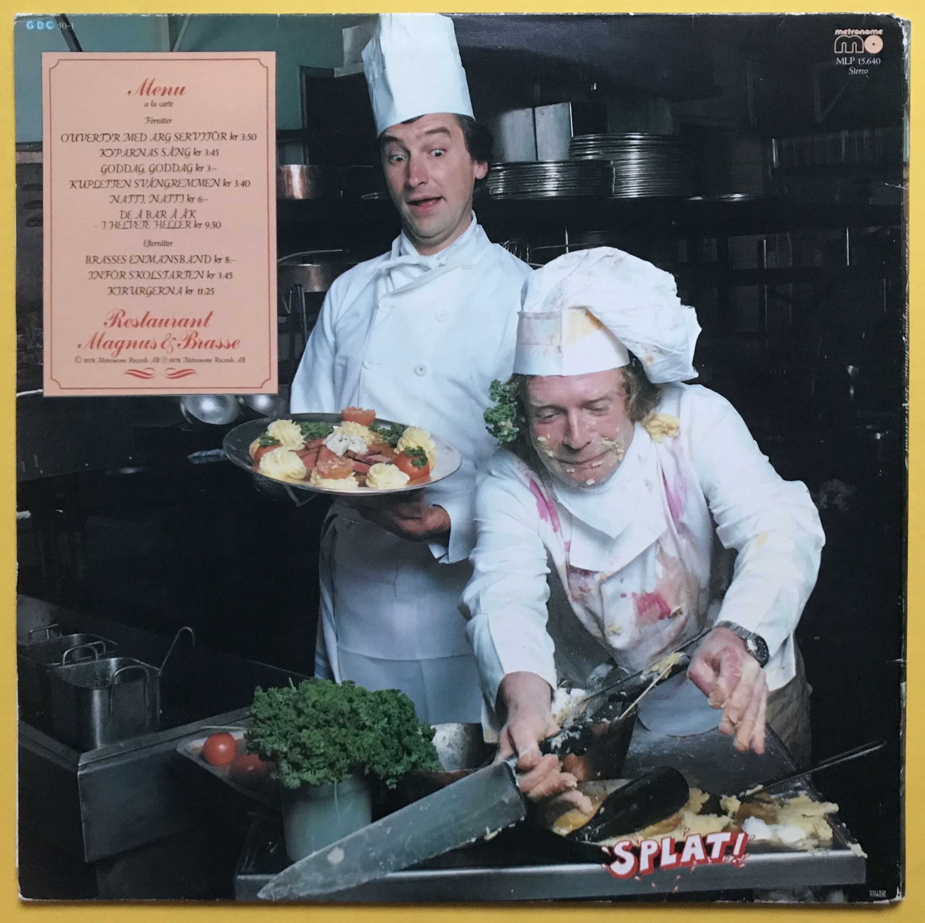 MAGNUS & BRASSE - Det är serverat SIGNED LP 1978 - 3