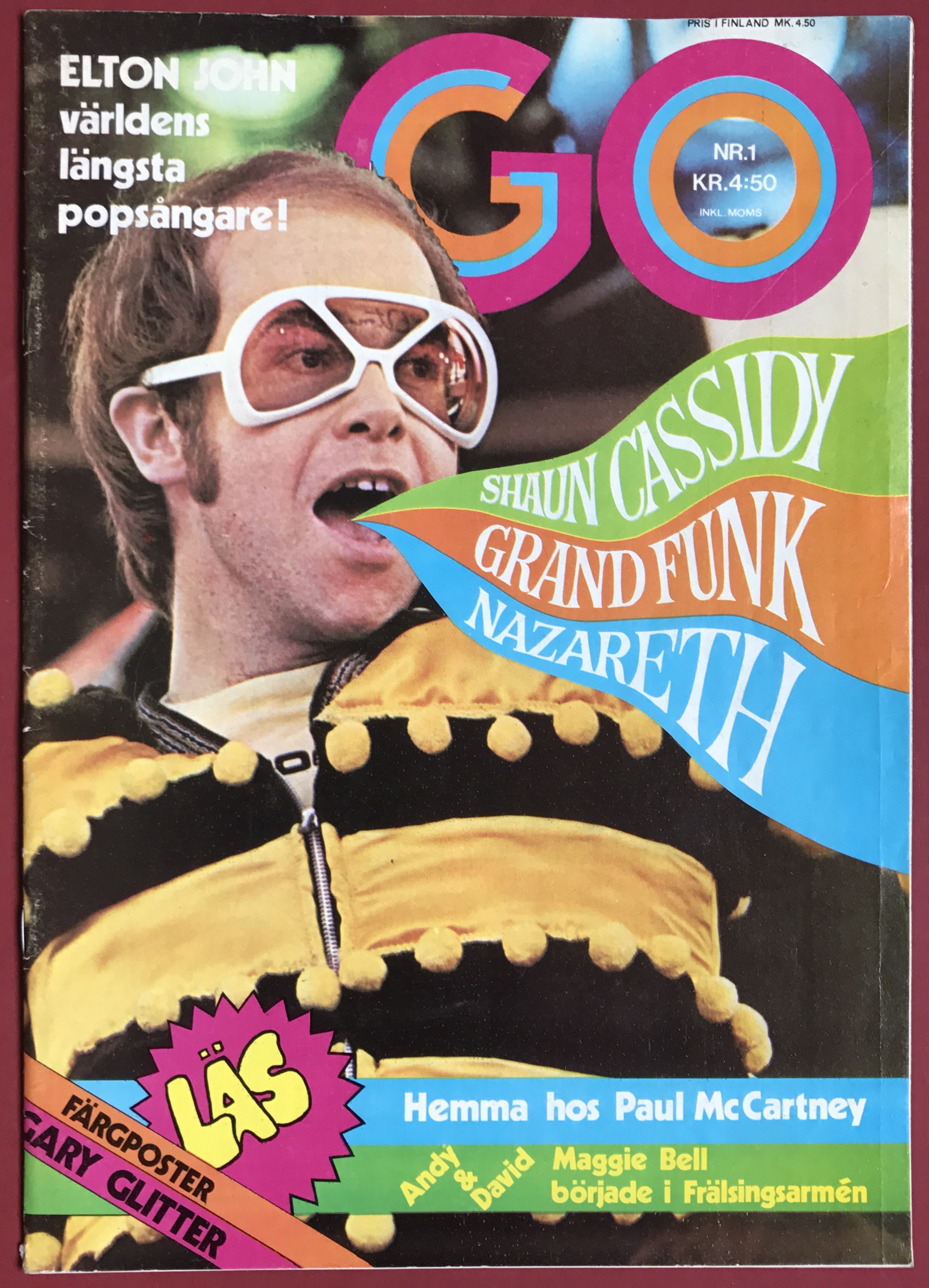 GO - Nr 1 1975 ELTON JOHN omslag