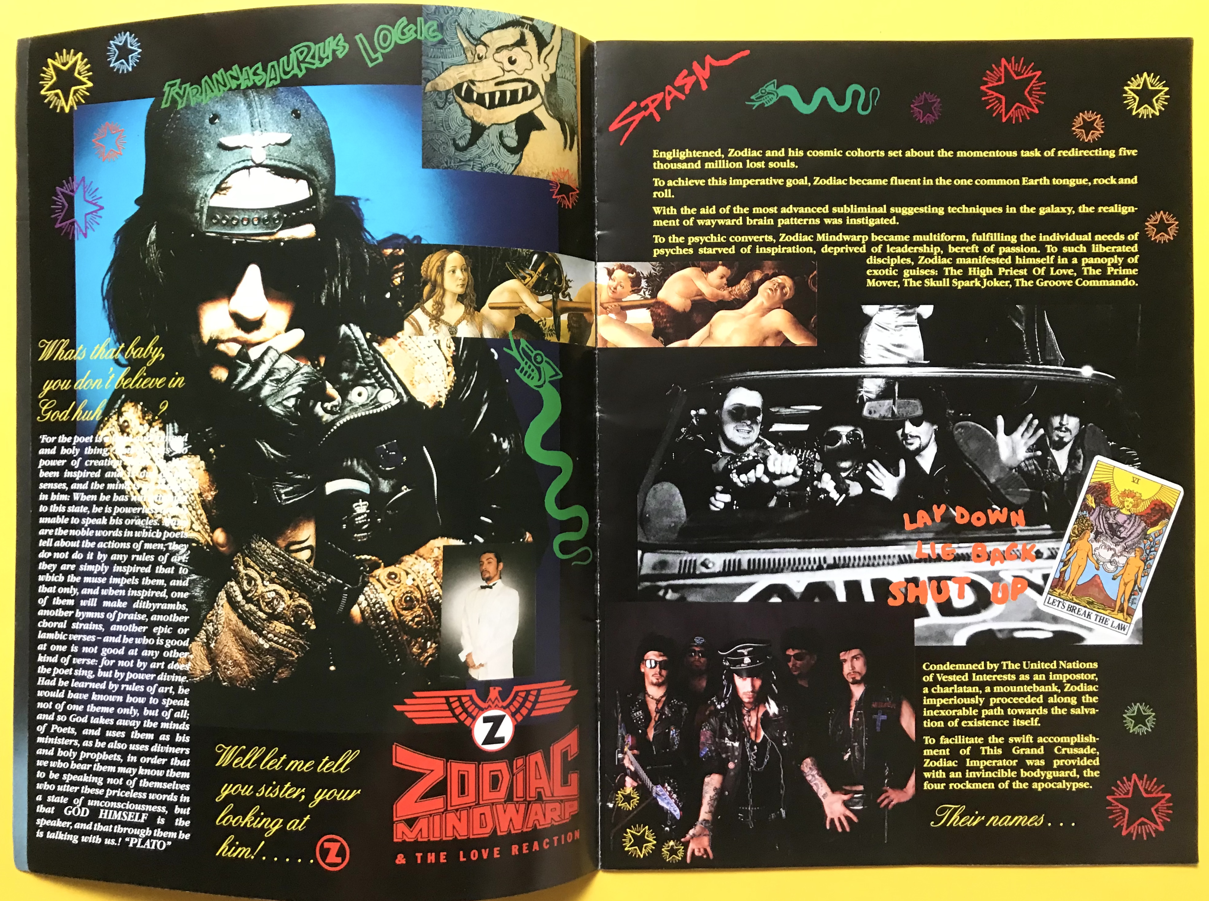 ZODIAC MINDWARP - SIGNED Tour program 1988 - 5