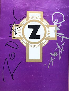 ZODIAC MINDWARP - SIGNERAT turnéprogram 1988