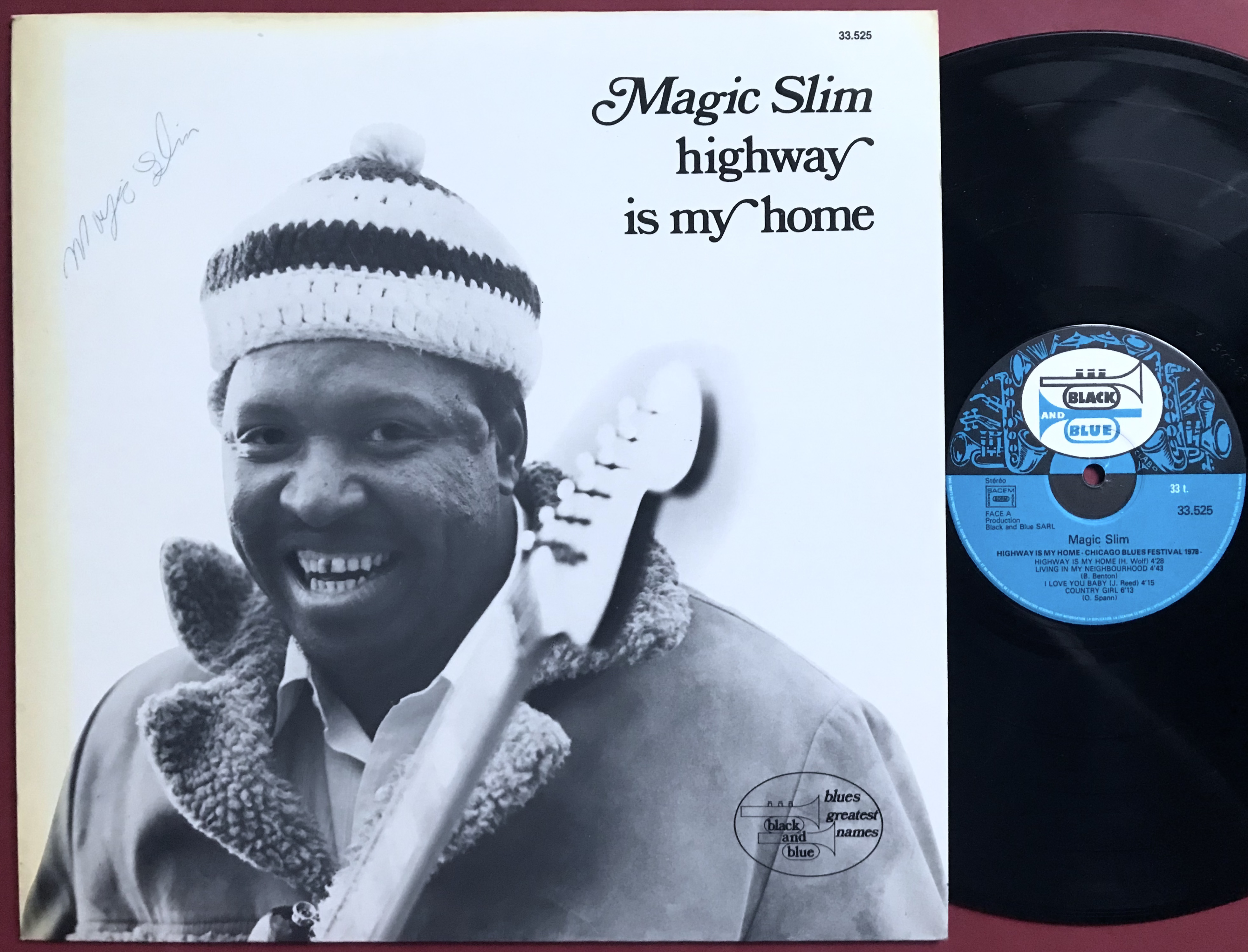 MAGIC SLIM - Highway is my home SIGNERAD LP 1978 - 4