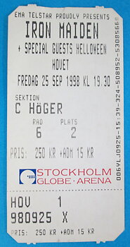 IRON MAIDEN - Stockholm 1998