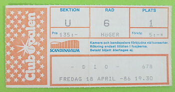 DIO - Göteborg 1986