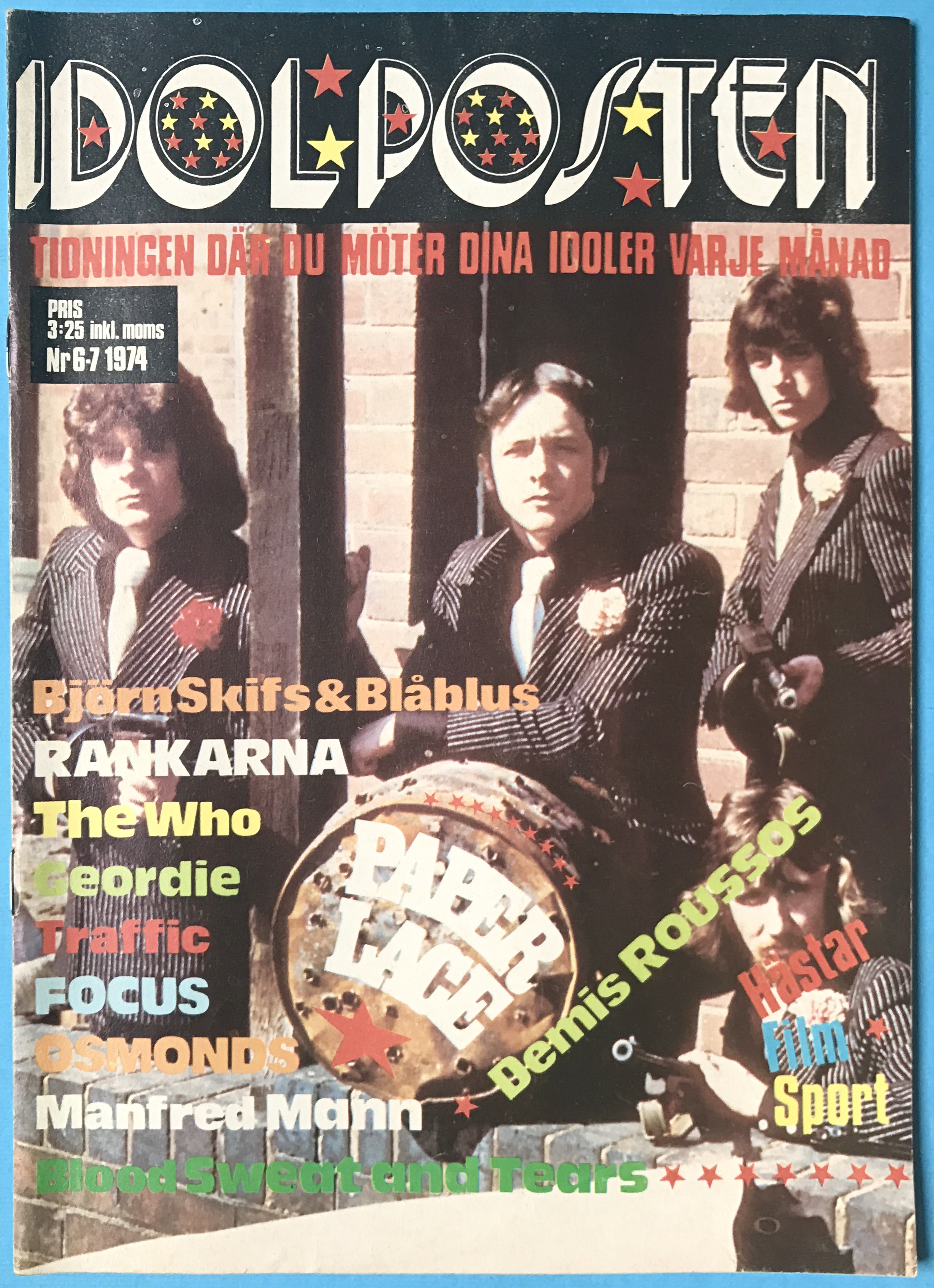 IDOLPOSTEN - No 6-7 1974