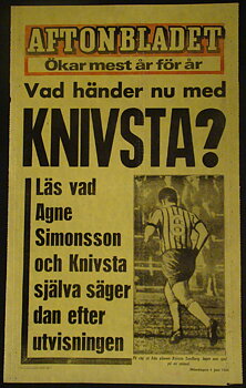 AFTONBLADET LÖPSEDEL (KNIVSTA ?)