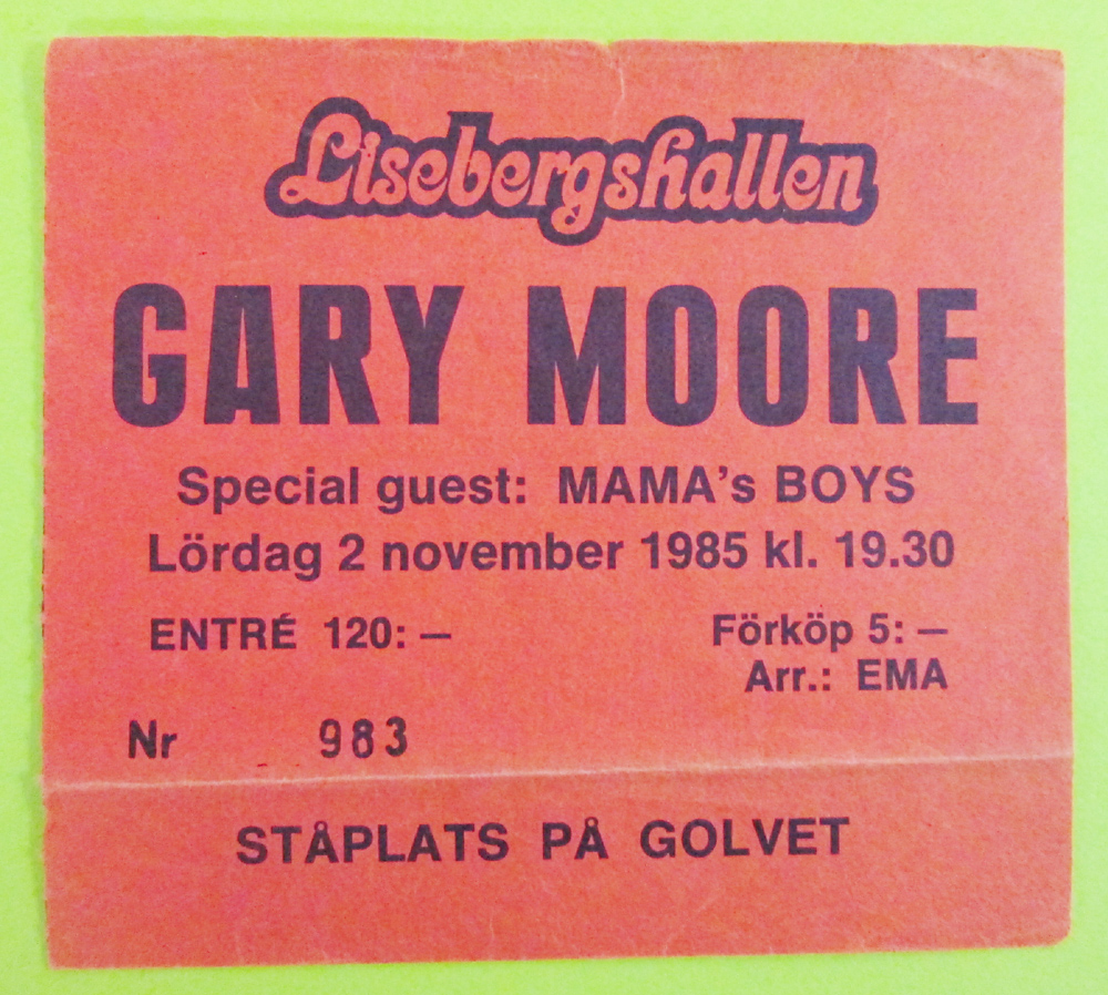 GARY MOORE - Gothenburg 1985
