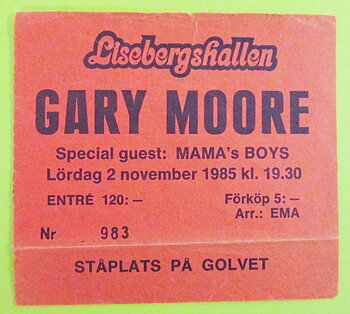 GARY MOORE - Göteborg 1985