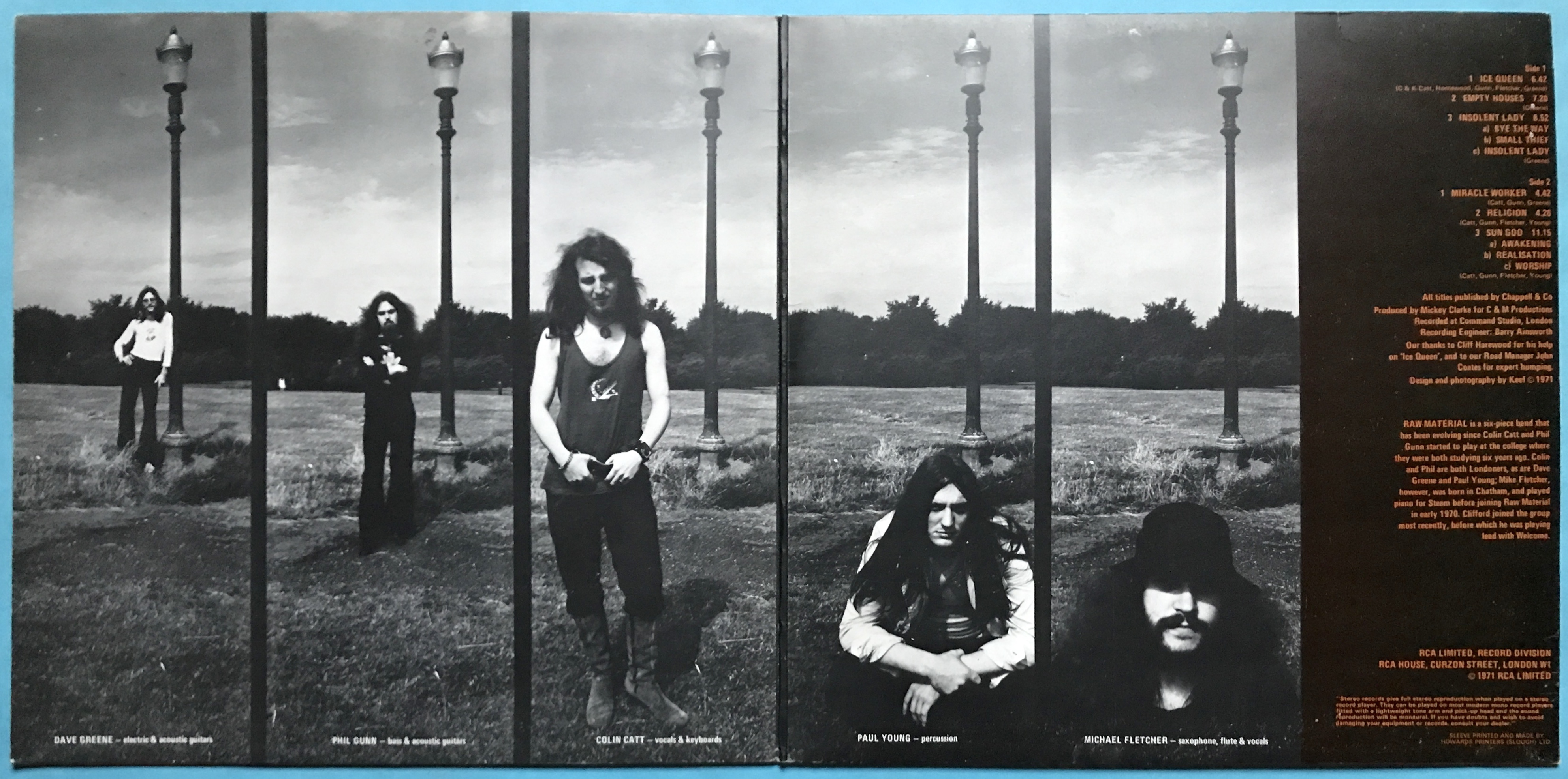 RAW MATERIAL - Time is UK-orig Neon LP 1971 - 3