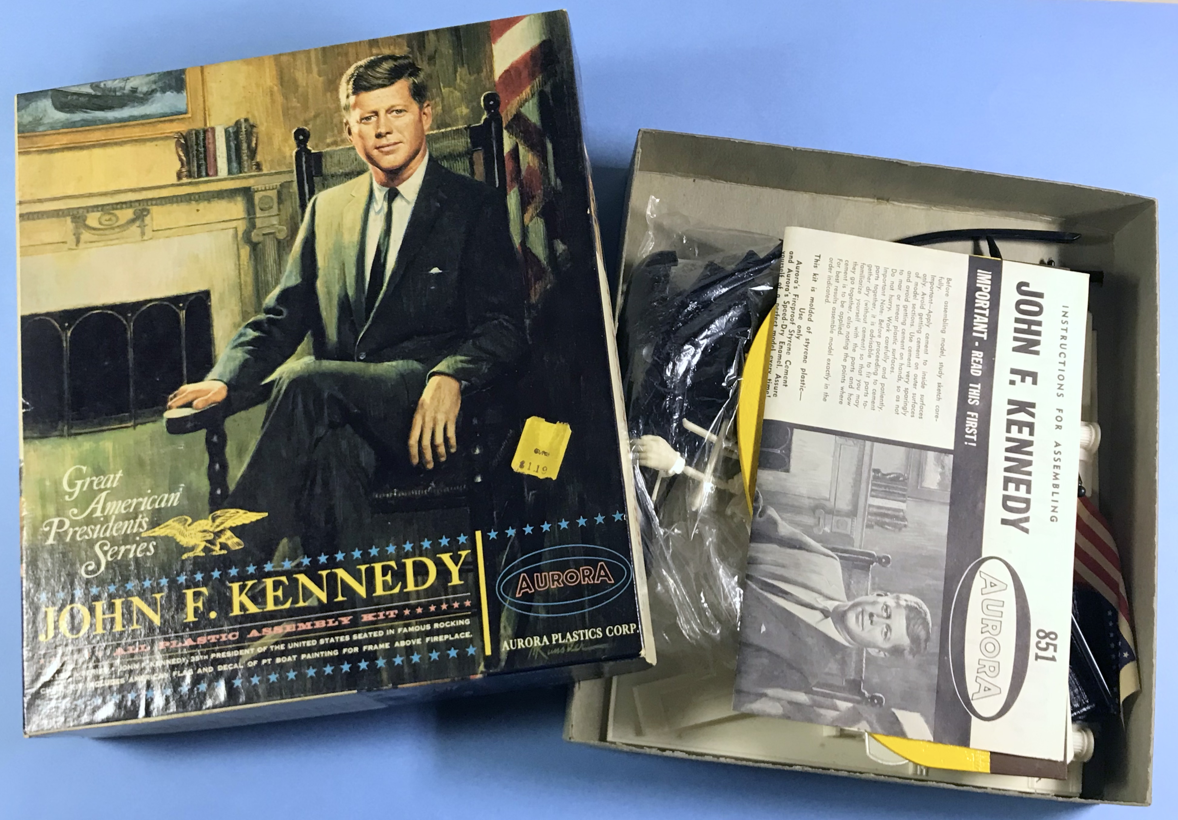JOHN F. KENNEDY JFK - AURORA plastic assembly kit 1965 - 4