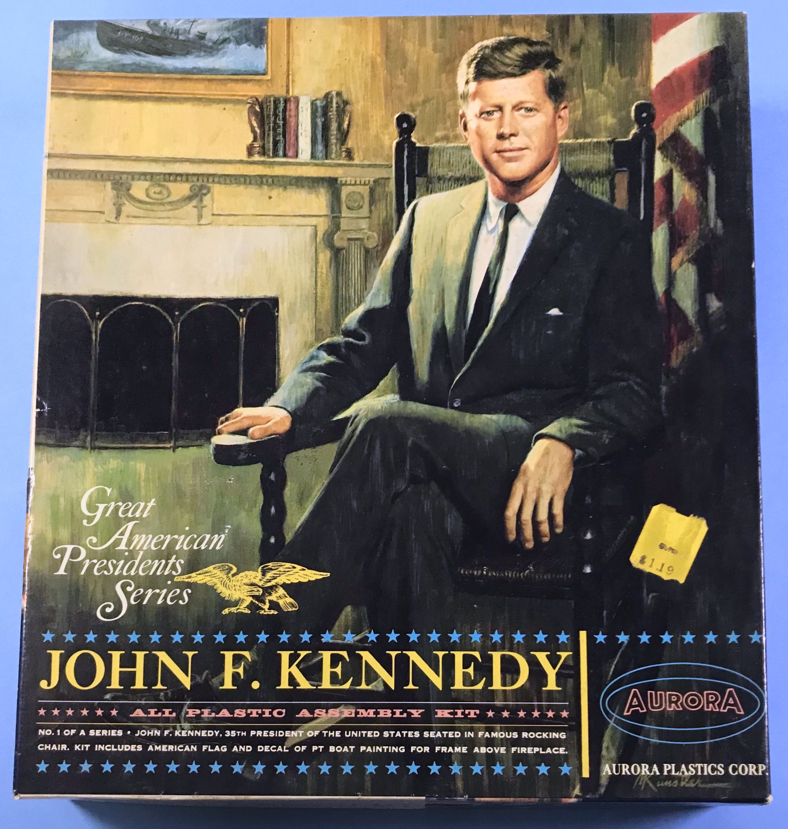 JOHN F. KENNEDY JFK - AURORA plastic assembly kit 1965