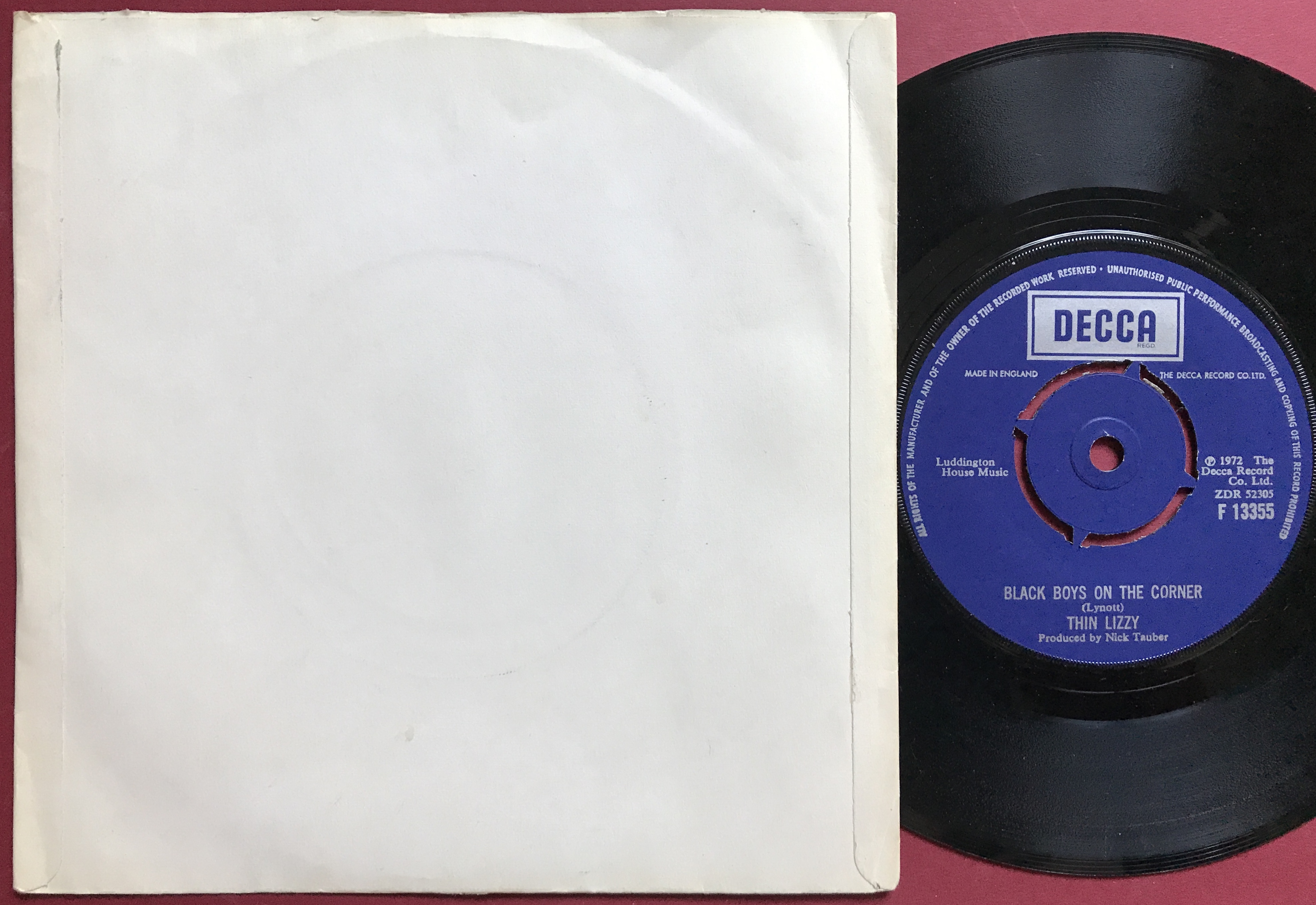 THIN LIZZY - Whisky in the jar Dansk PS 1972 - 2