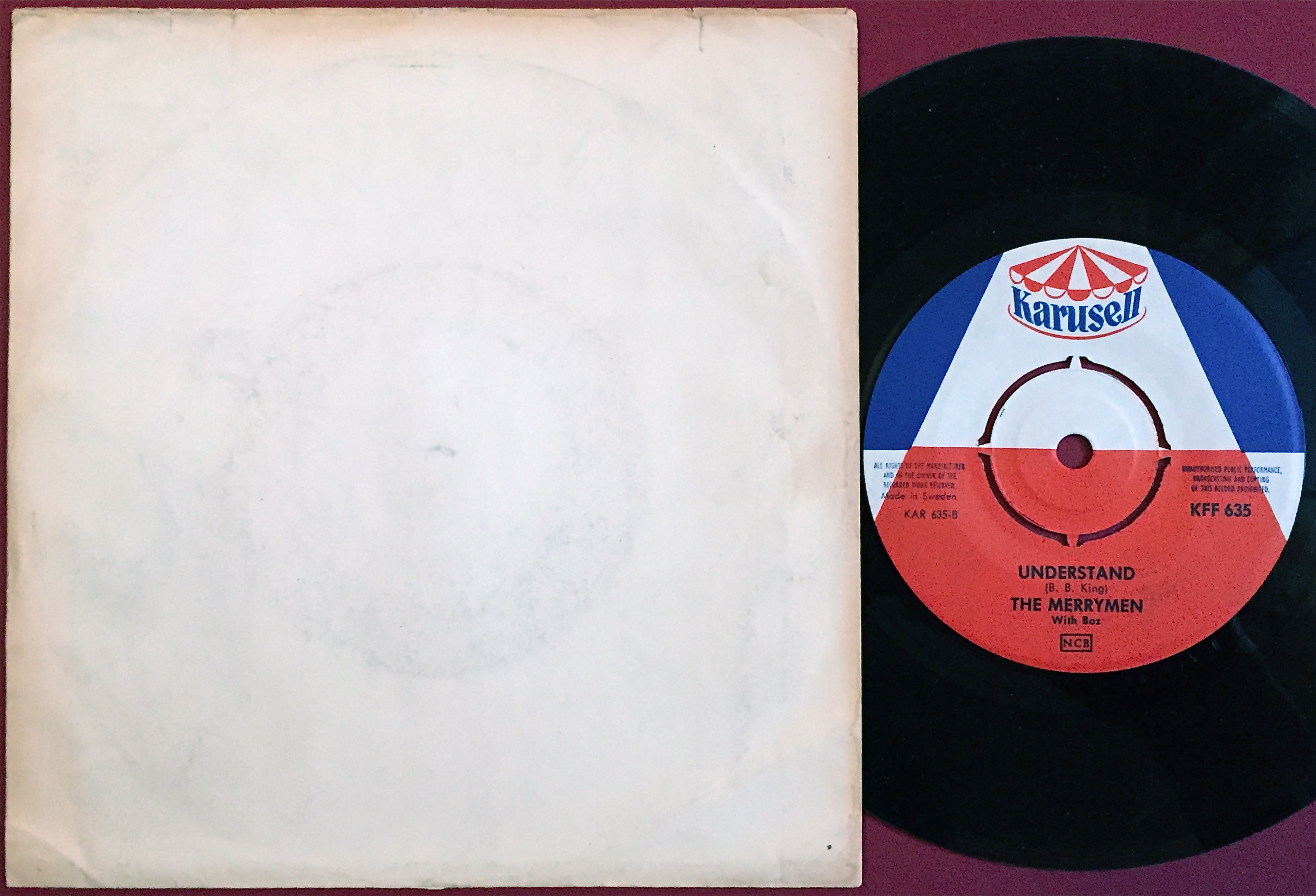 MERRYMEN with BOZ - Searchin / Understand Swe PS 1965 - 2