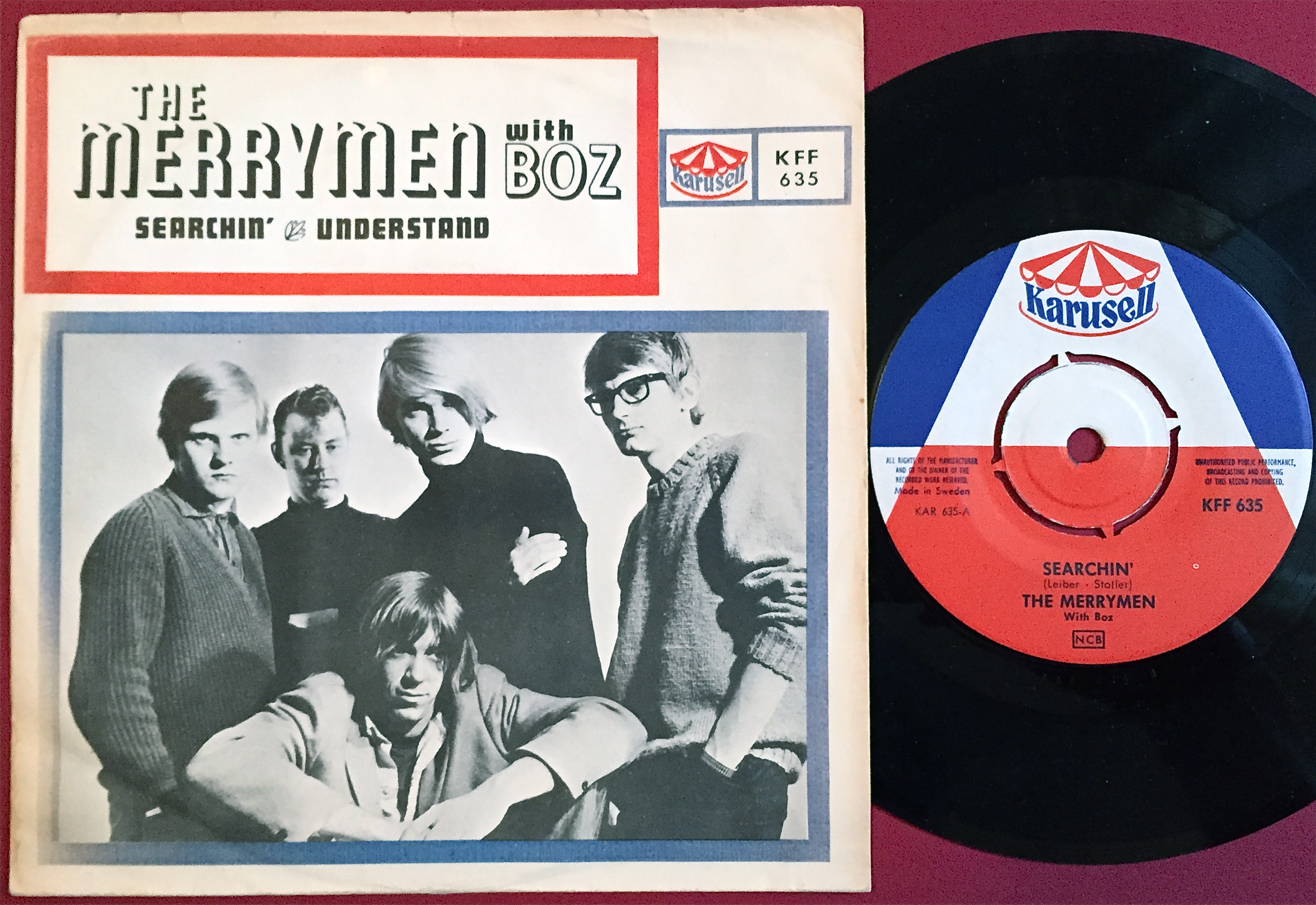MERRYMEN with BOZ - Searchin / Understand Swe PS 1965