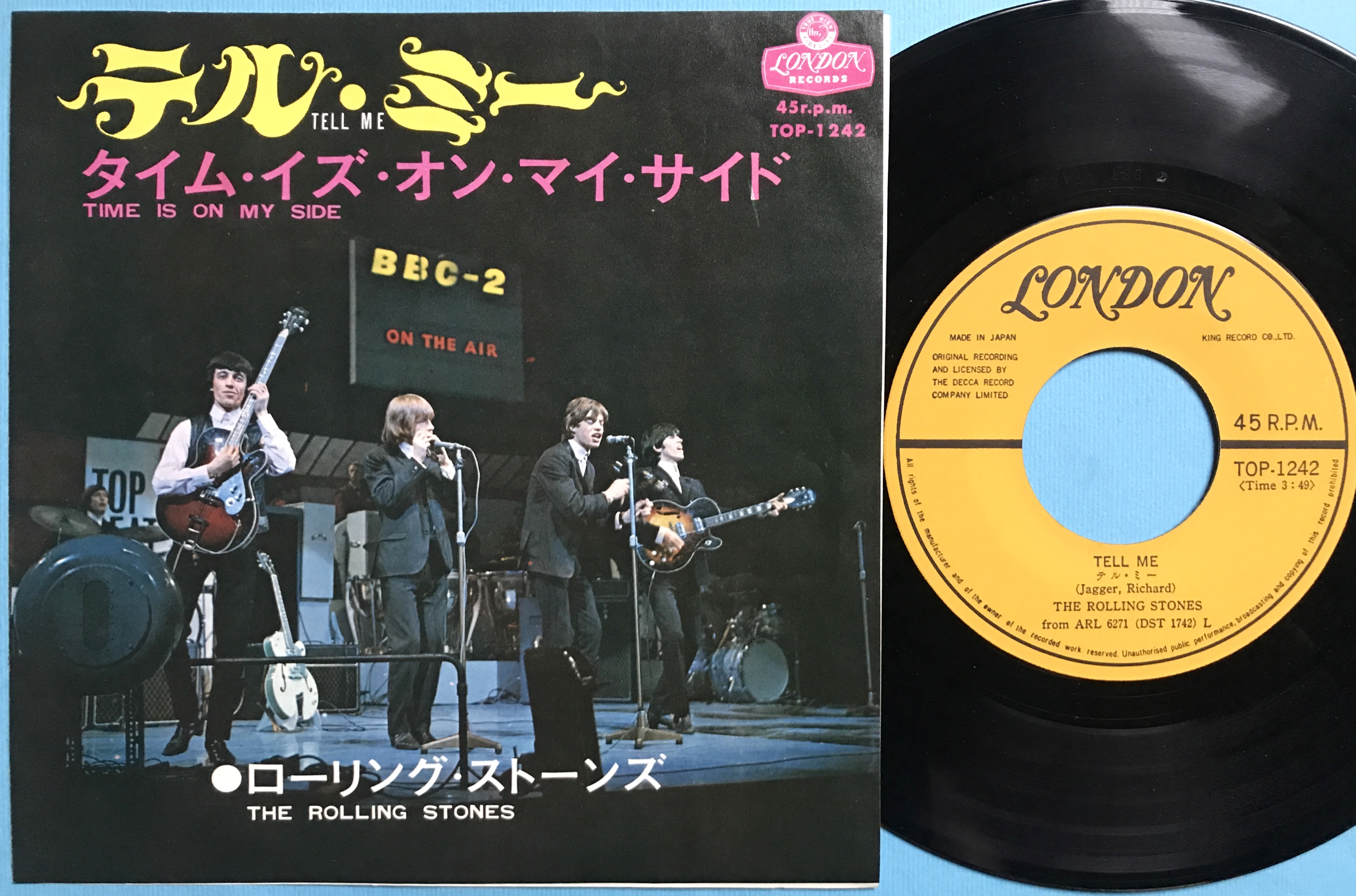 ROLLING STONES - The last time Japan PS 1968