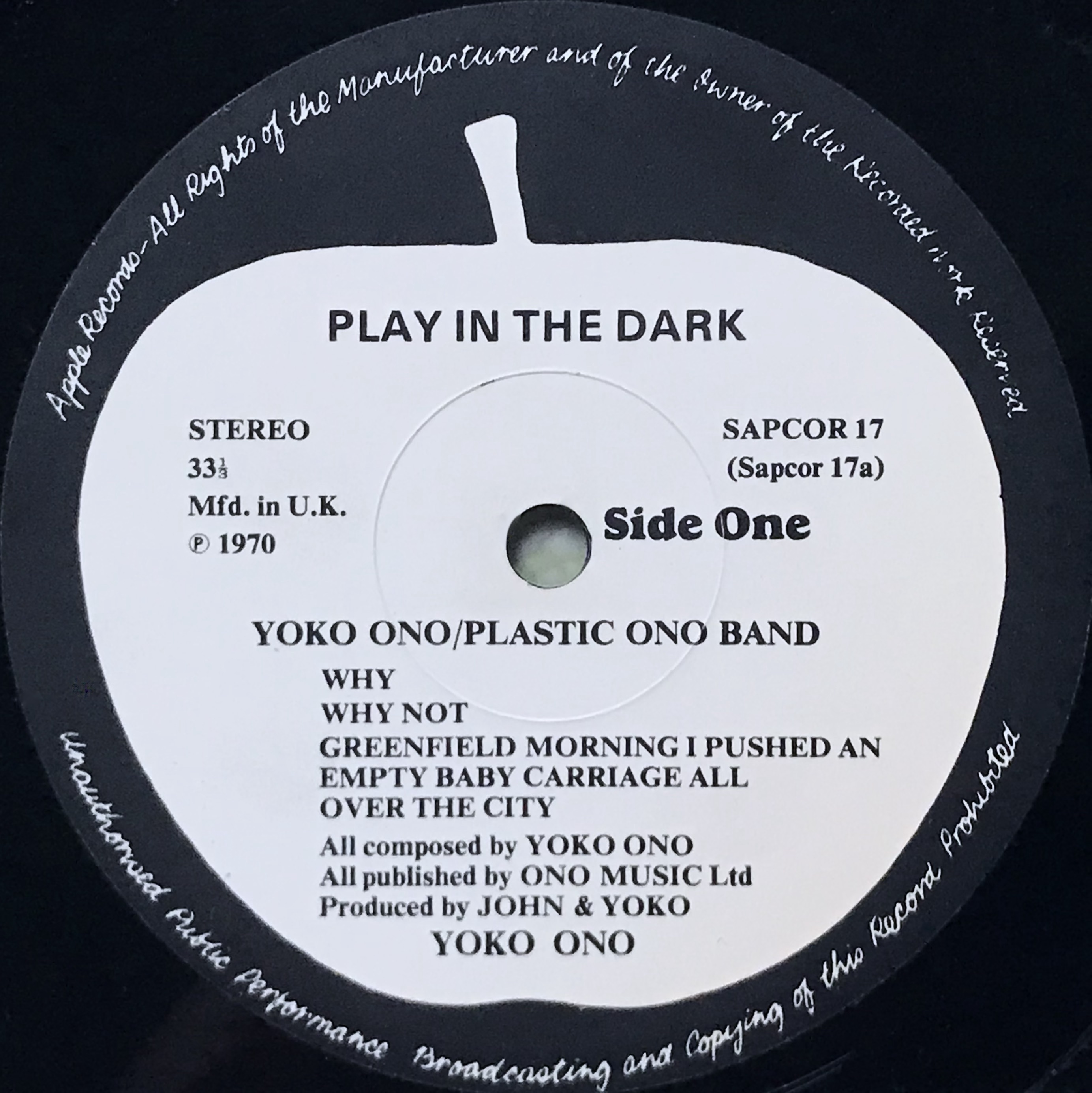 YOKO ONO - Plastic Ono band UK-orig LP 1970 - 3