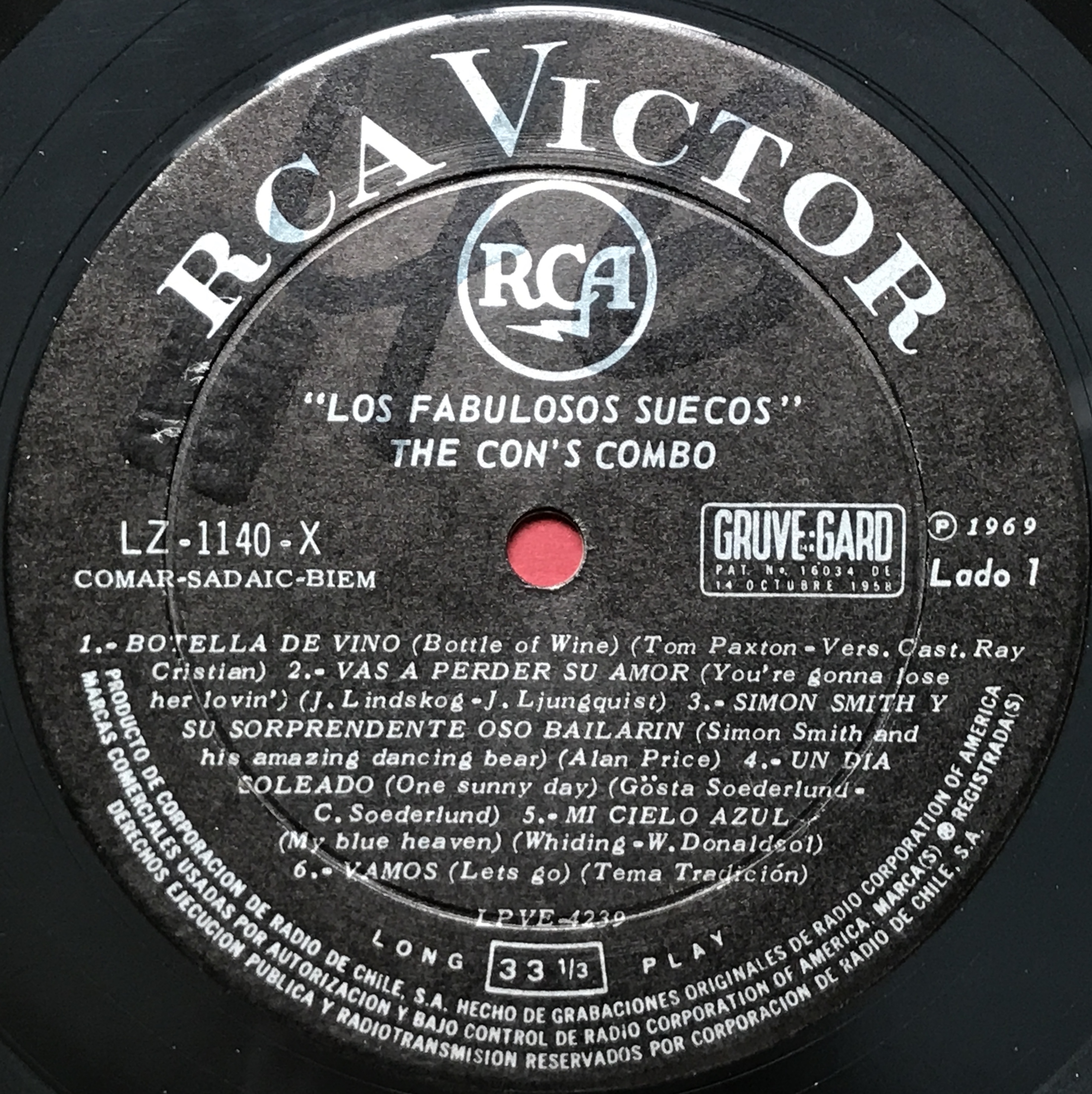 CON´S COMBO - Los fabulosos suecos Chile-orig LP 1969 - 3