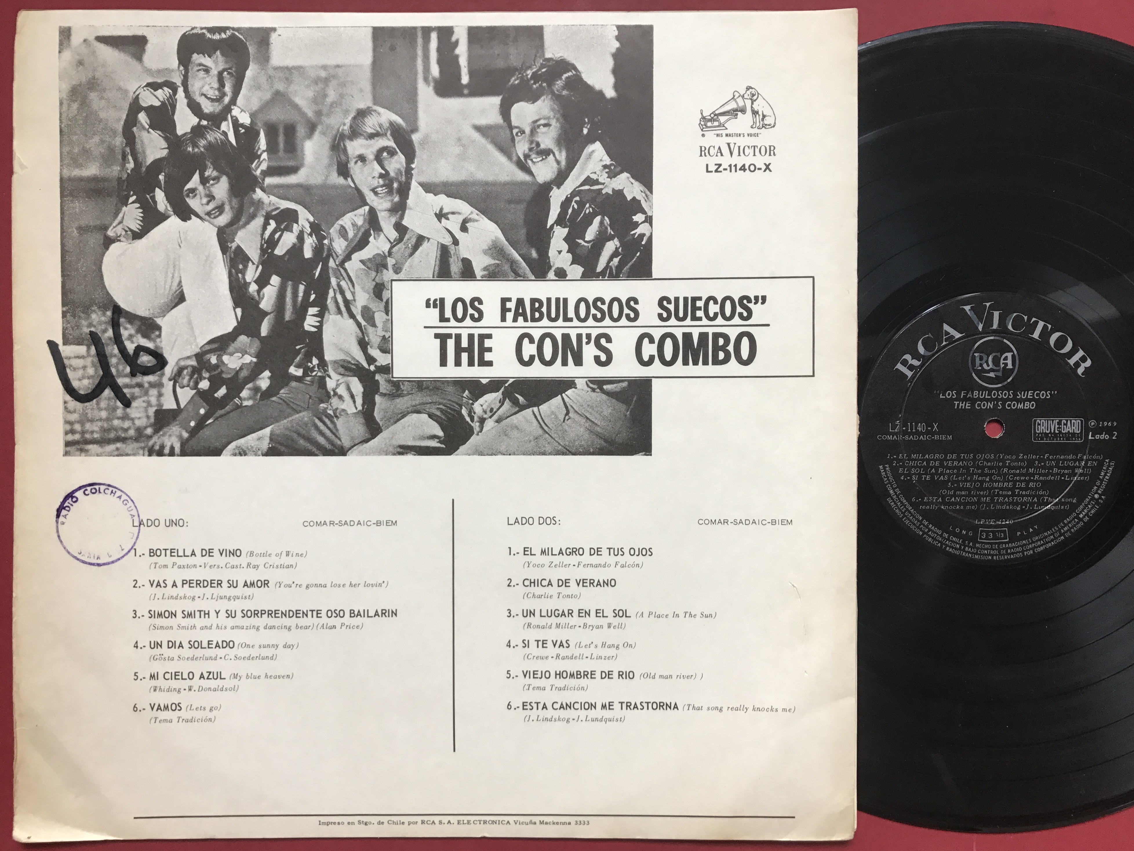 CON´S COMBO - Los fabulosos suecos Chile-orig LP 1969 - 2