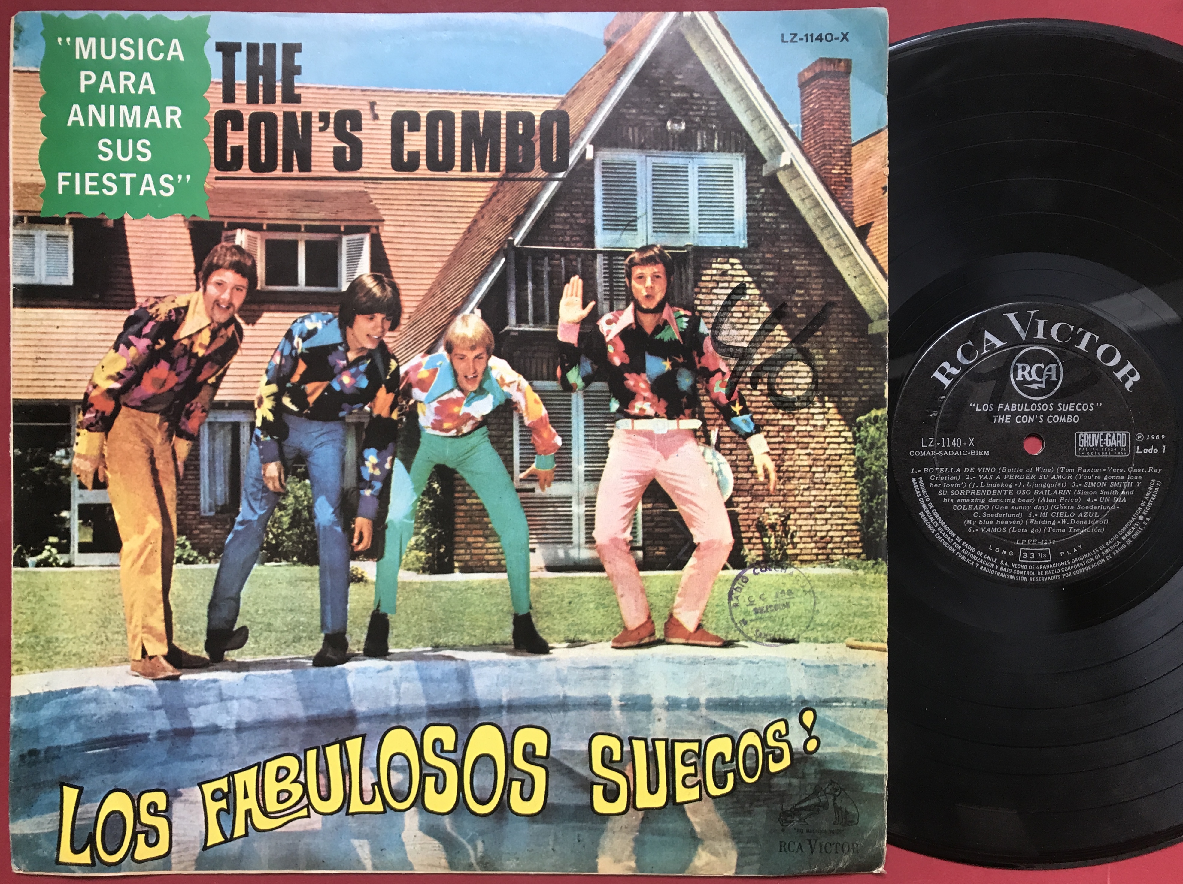 CON´S COMBO - Los fabulosos suecos Chile-orig LP 1969