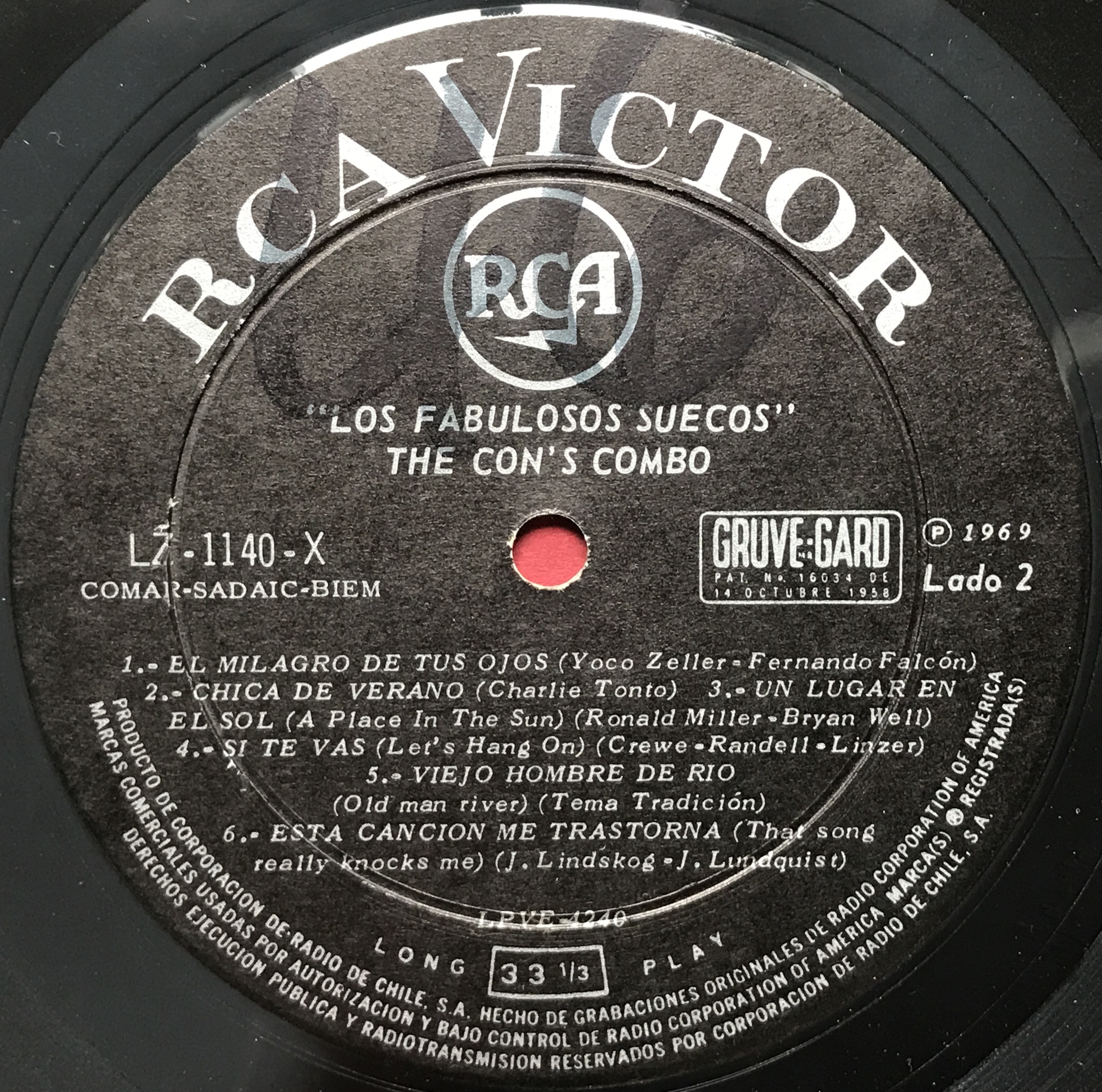 CON´S COMBO - Los fabulosos suecos Chile-orig LP 1969 - 4