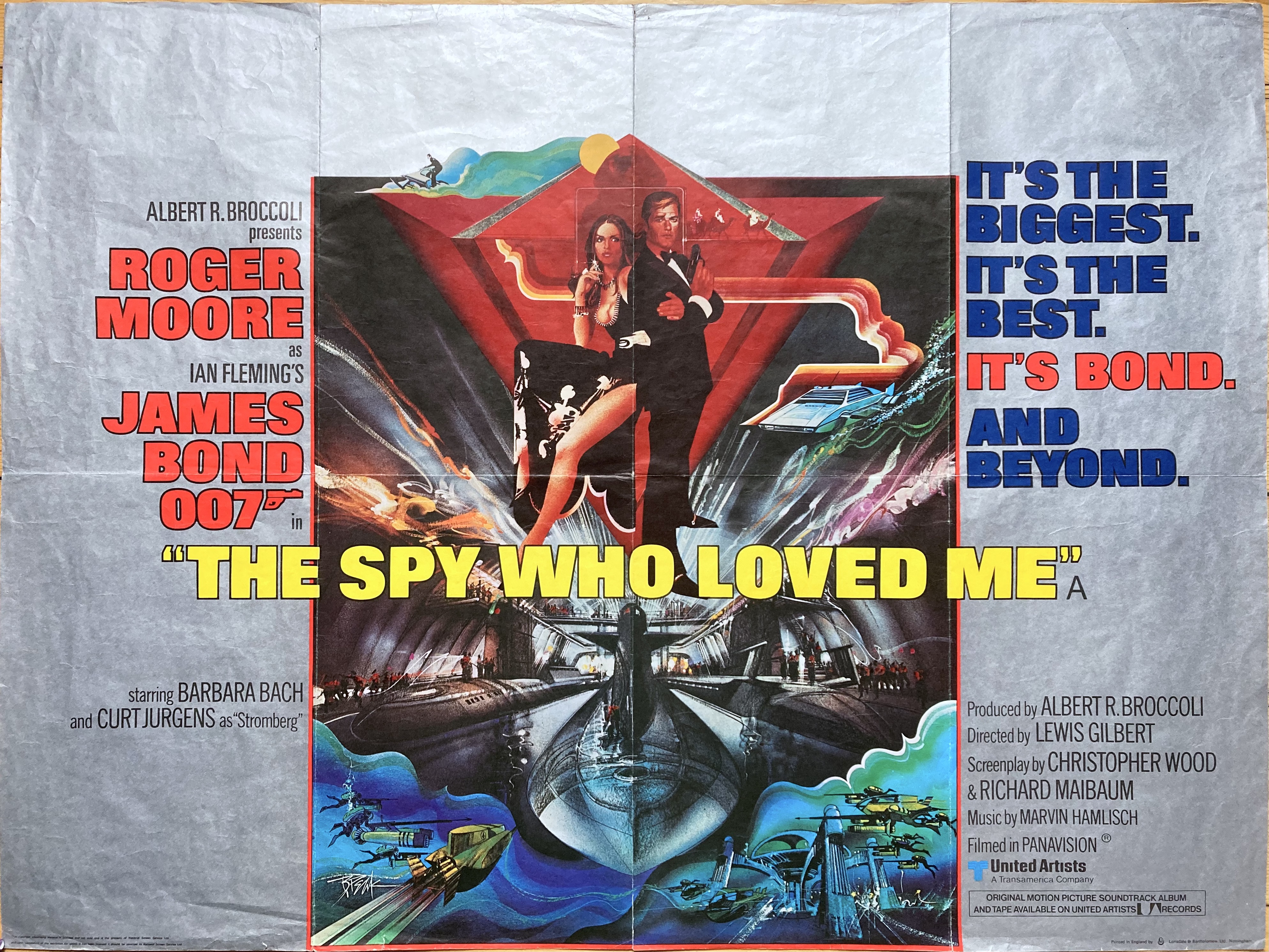 ÄLSKADE SPION (1977) - UK quad poster