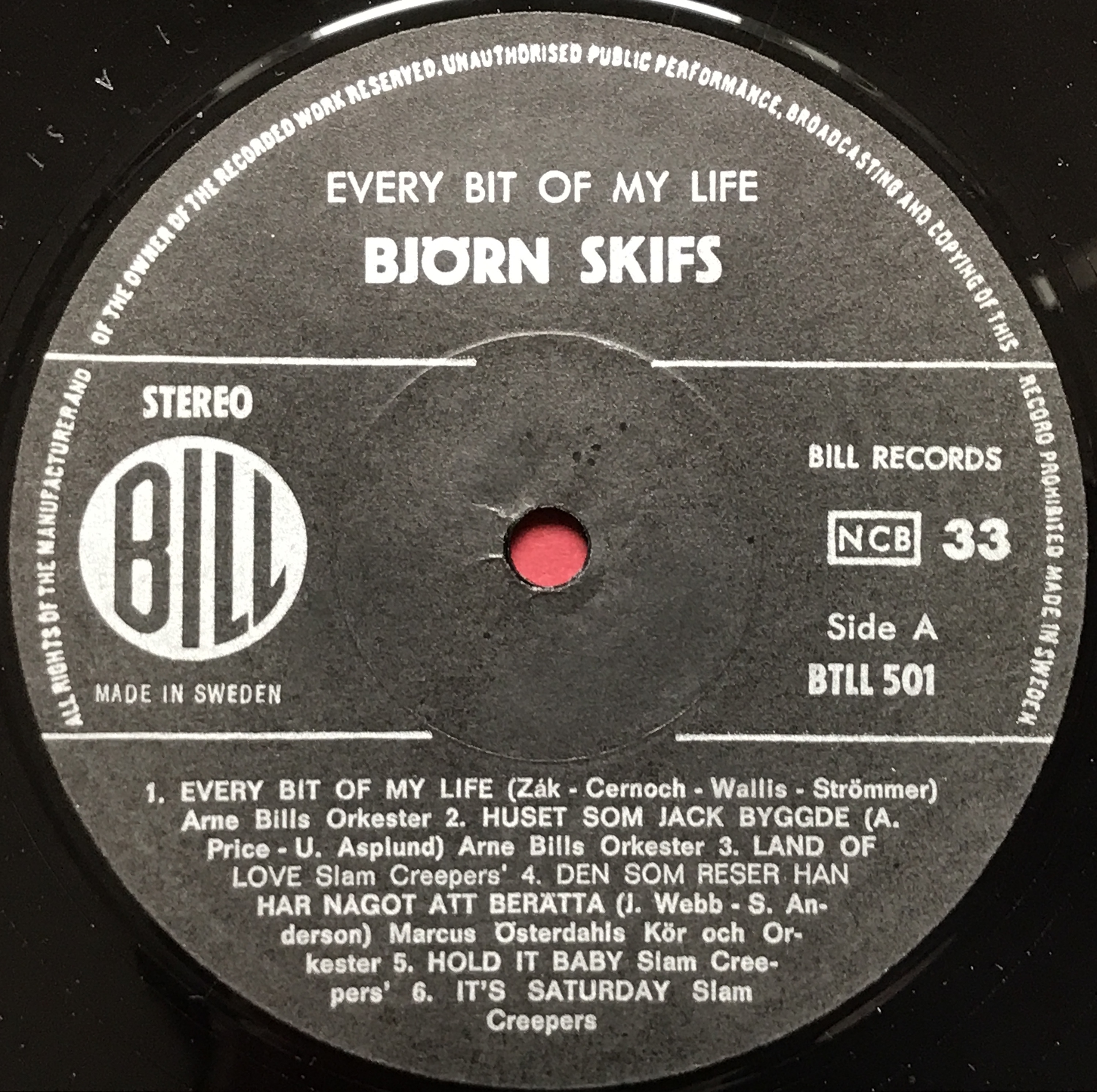 BJÖRN SKIFS - Every bit of my life Swe-orig LP 1970 - 3