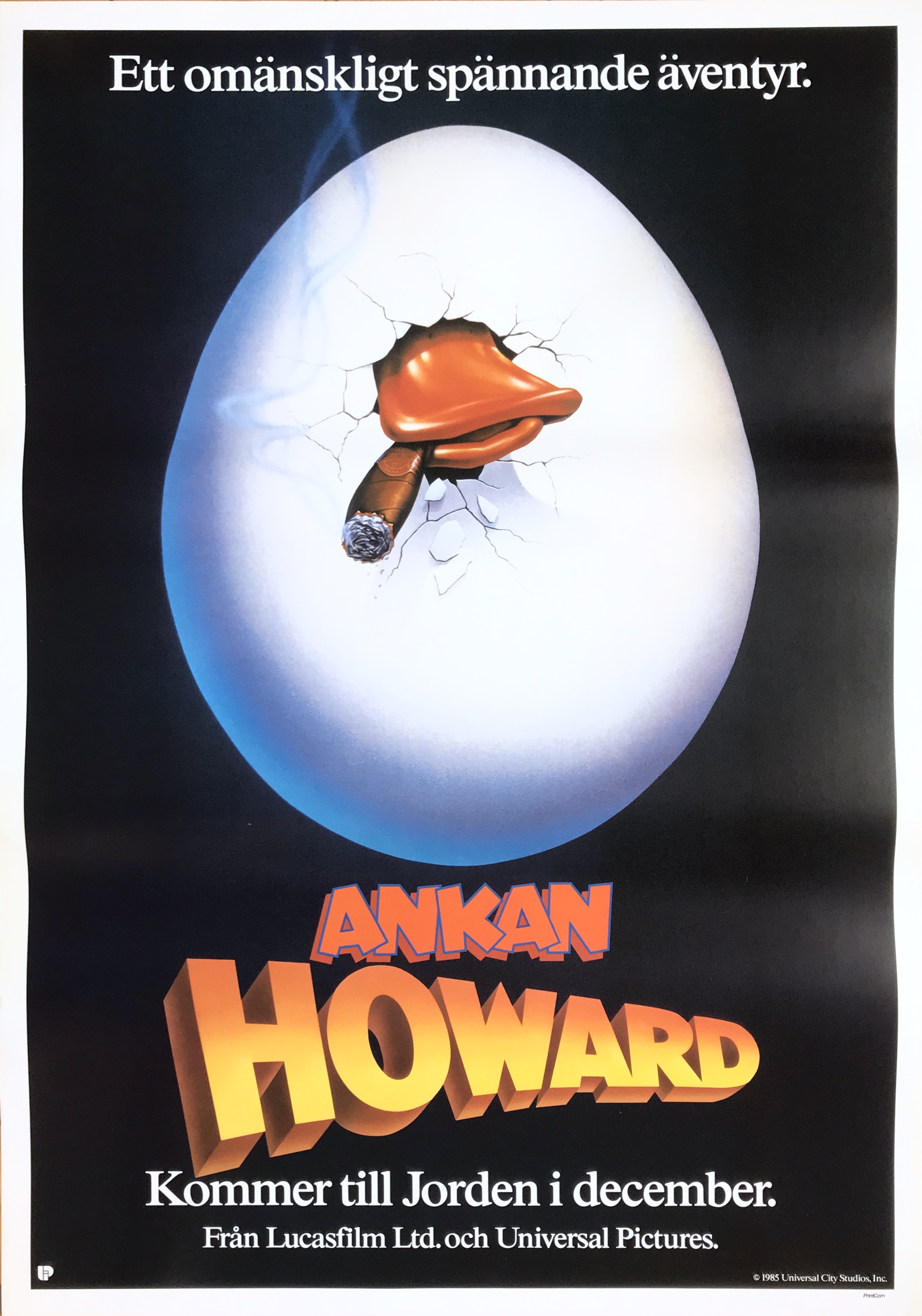 HOWARD THE DUCK (1986) Advance