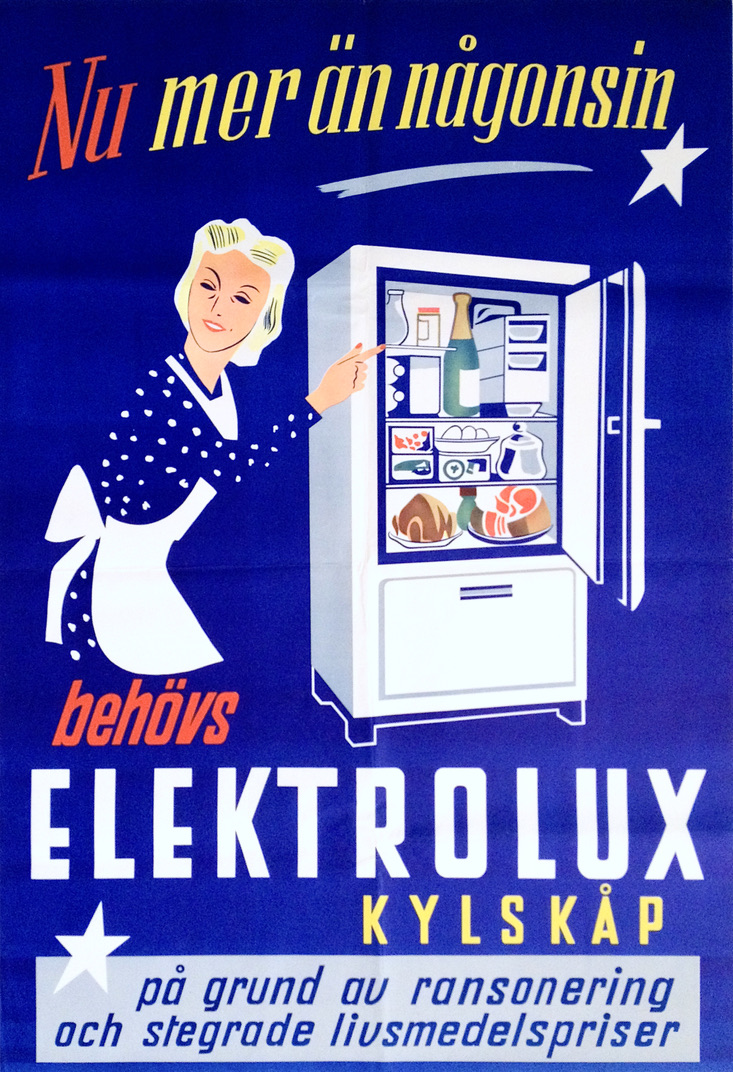 ELECTROLUX KYLSKÅP - Nu mer än någonsin..(ca 1940)