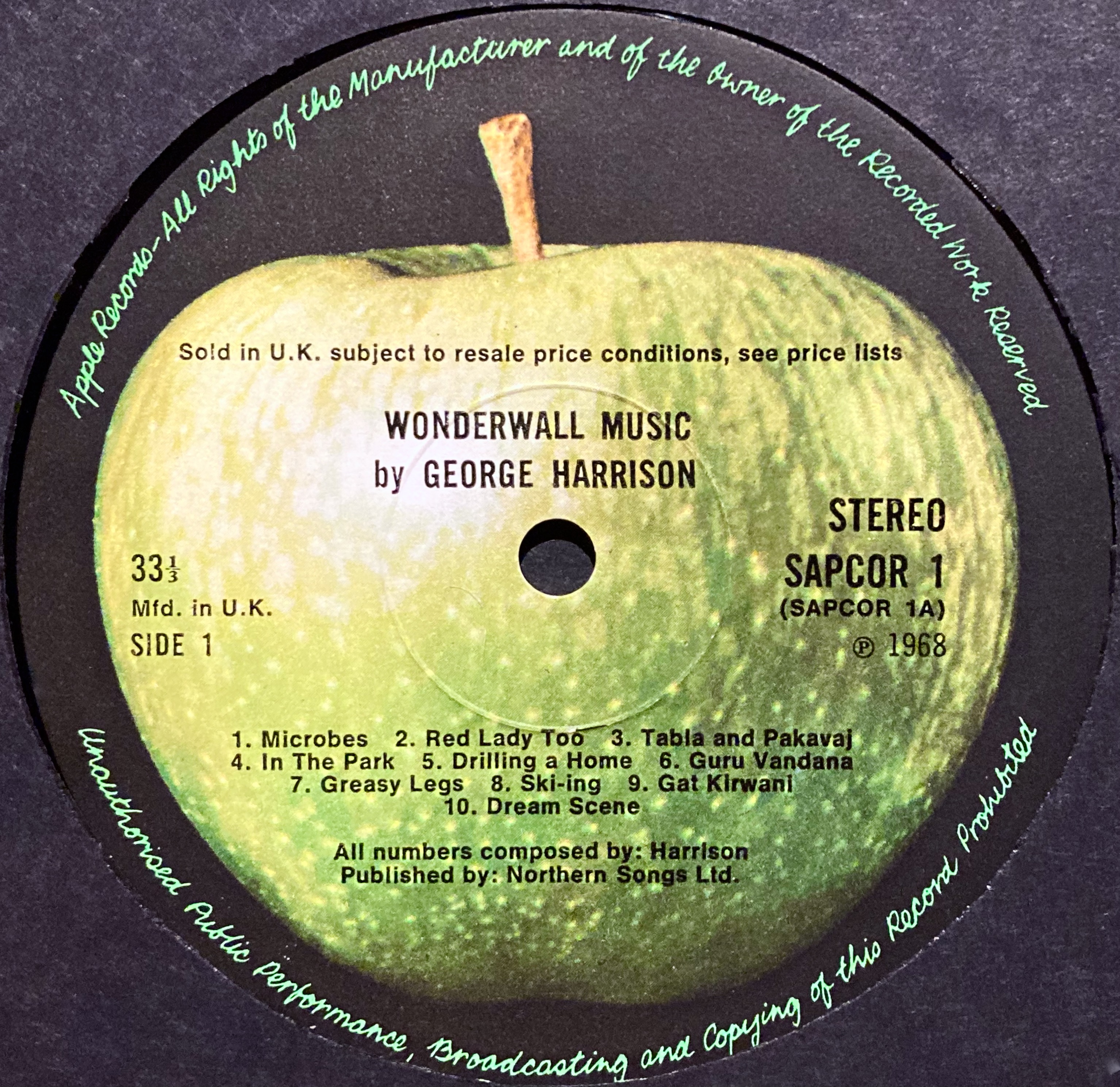 GEORGE HARRISON - Wonderwall music UK-orig LP 1968 - 3