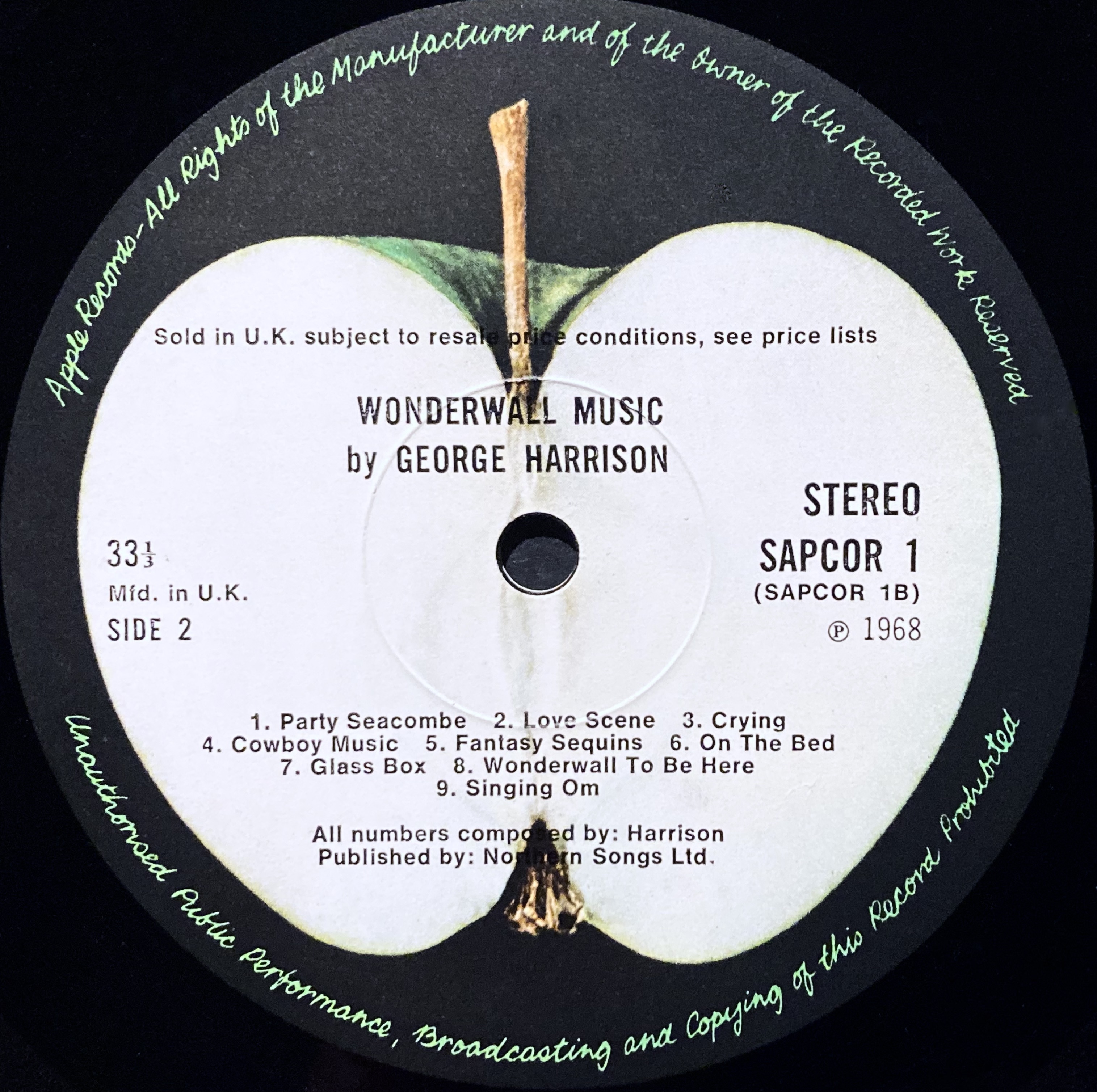GEORGE HARRISON - Wonderwall music UK-orig LP 1968 - 4