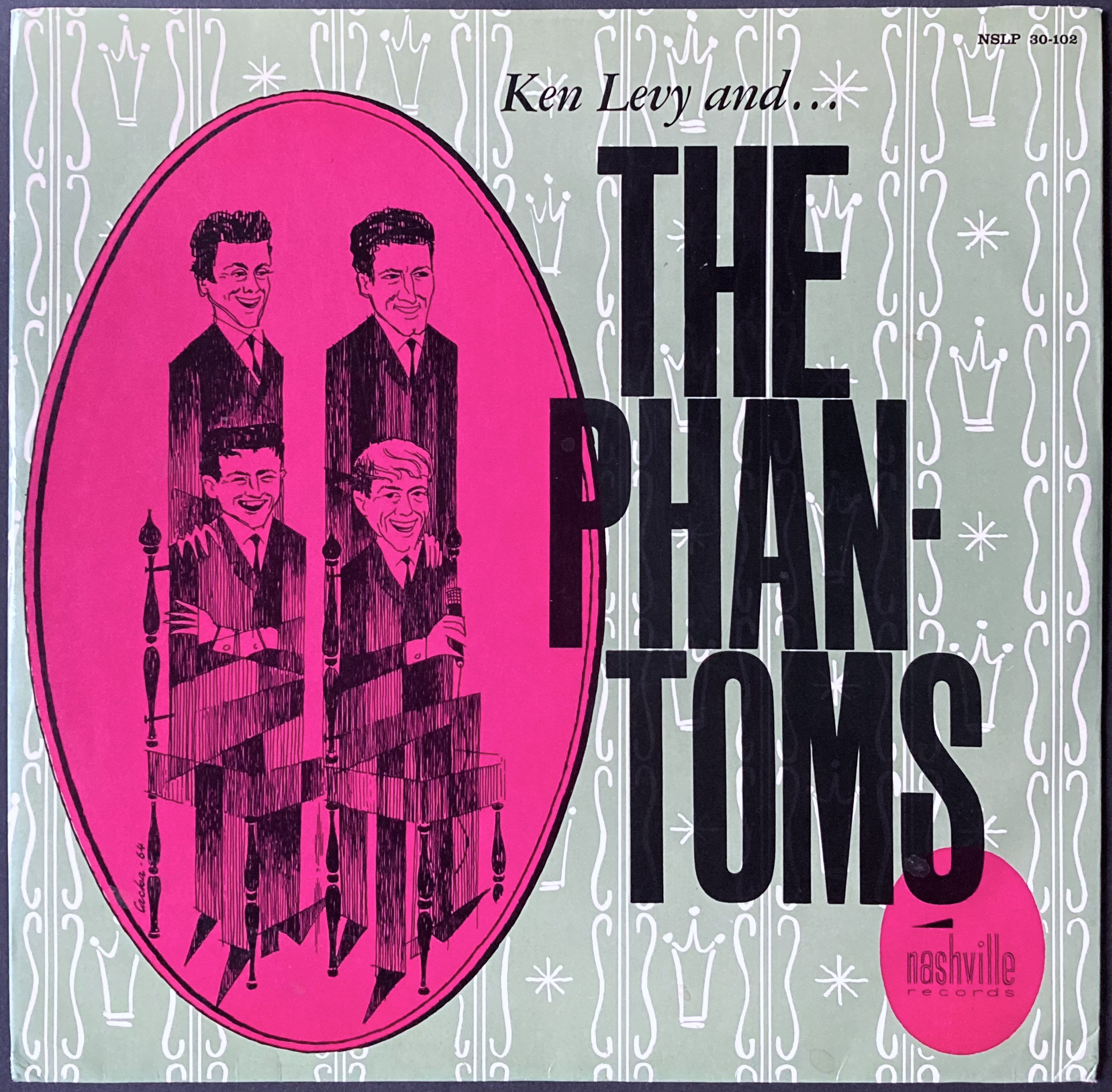 KEN LEVY & PHANTOMS - "same" Swe-orig LP 1964 - 2