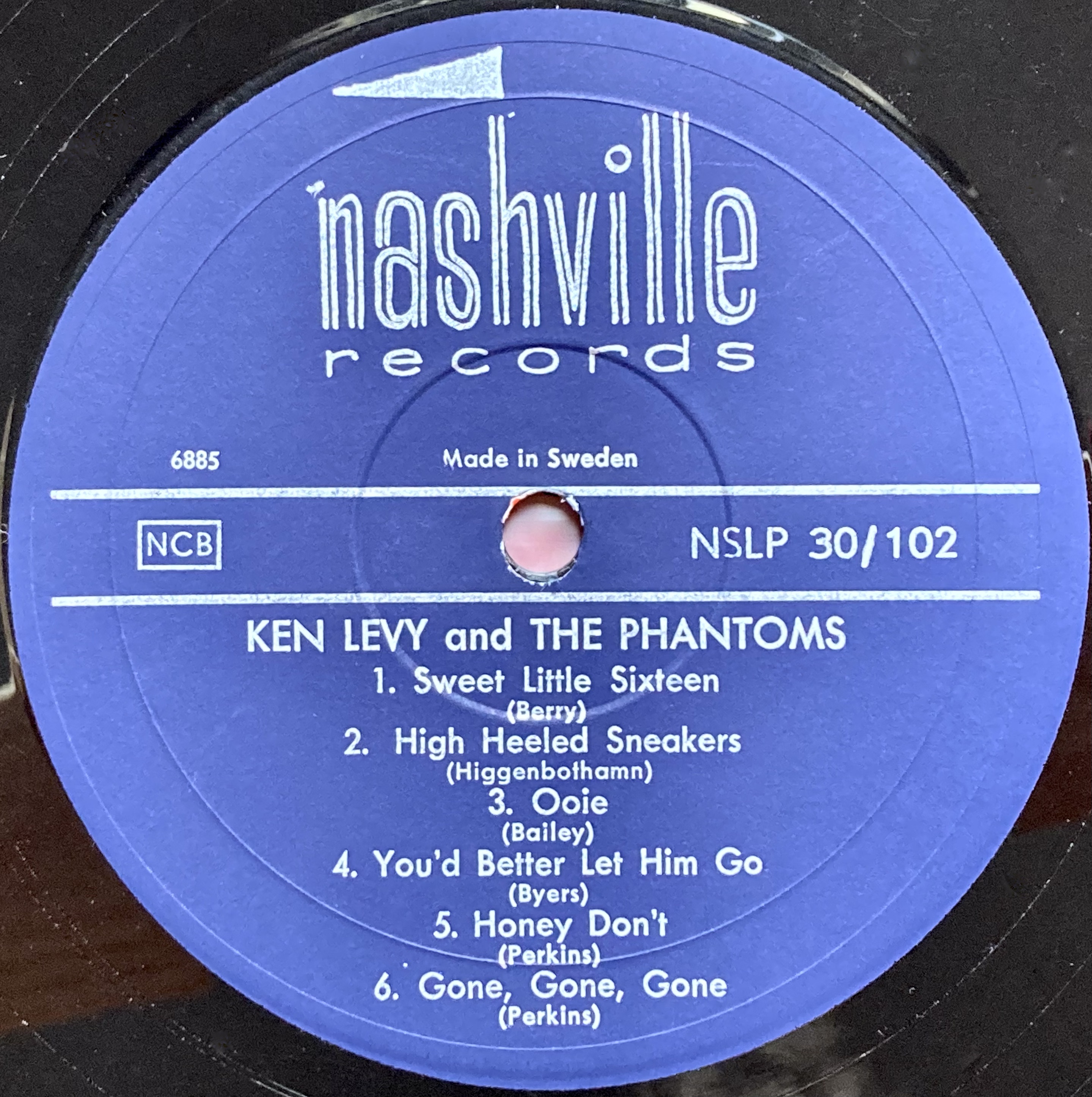 KEN LEVY & PHANTOMS - "same" Swe-orig LP 1964 - 4