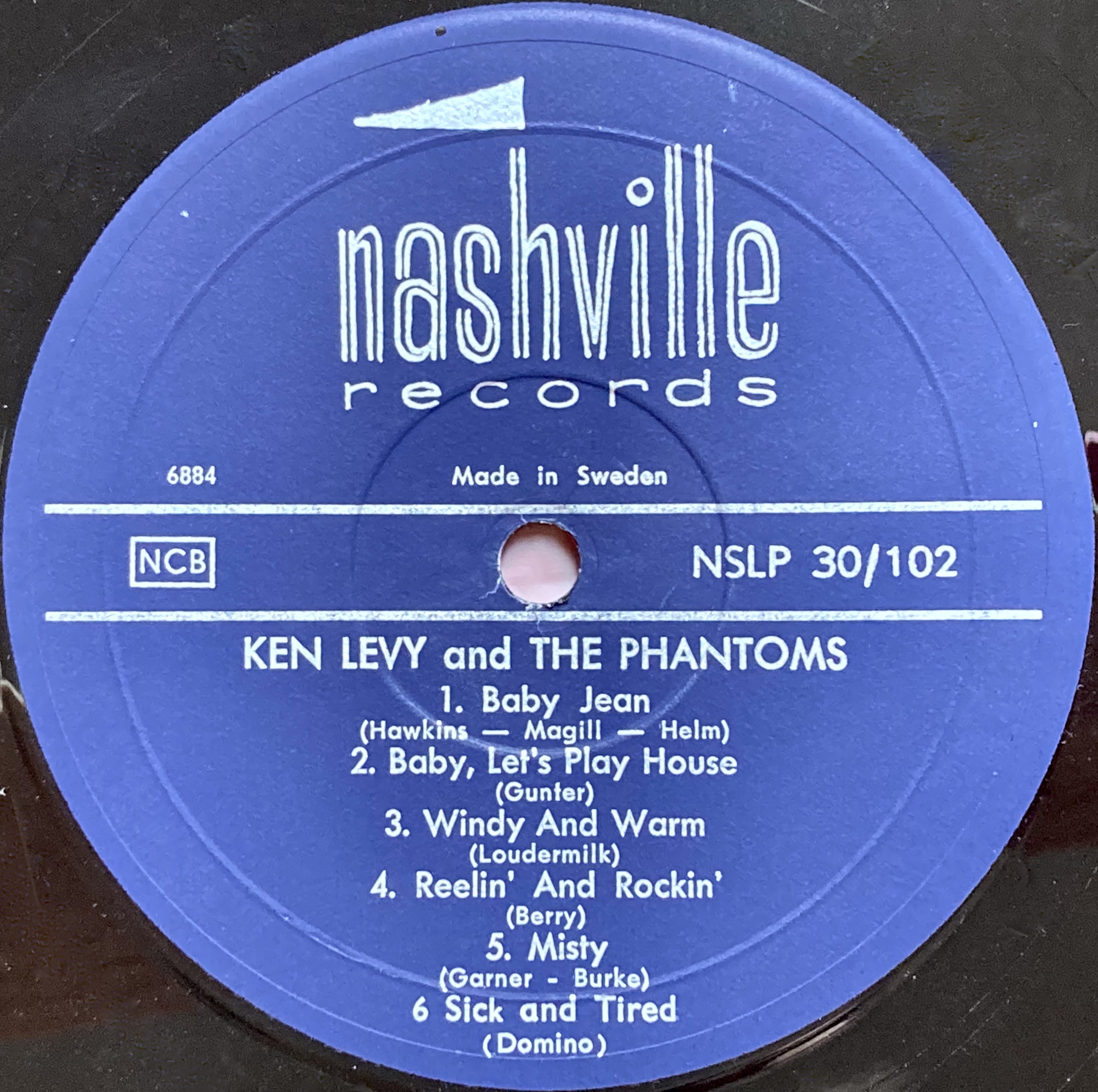 KEN LEVY & PHANTOMS - "same" Swe-orig LP 1964 - 5