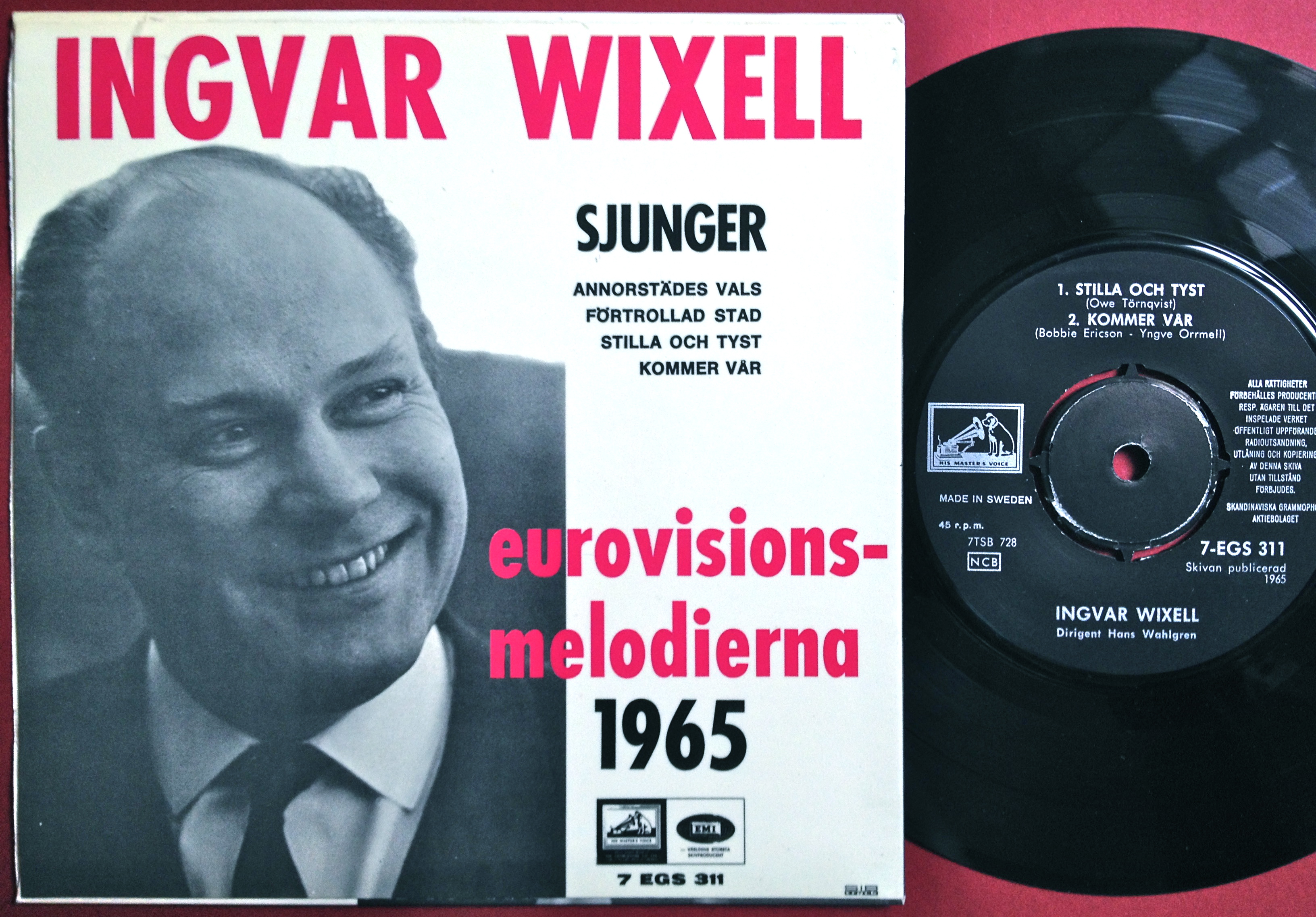 INGVAR WIXELL - Sjunger Eurovisionsmelodierna Swe EP 1965 - 2