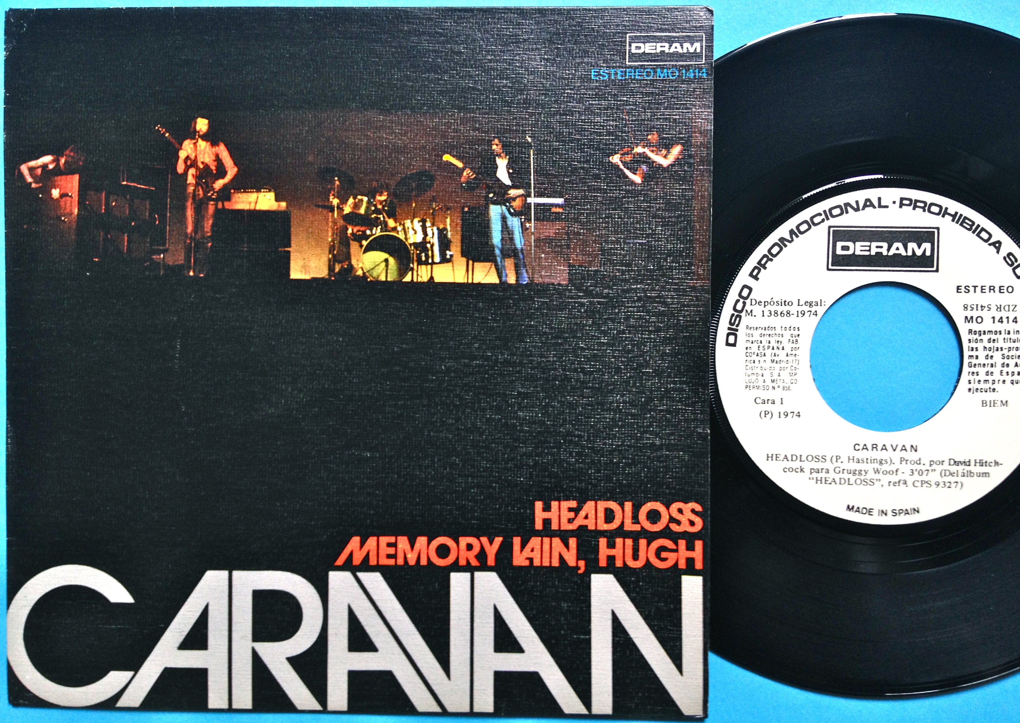 CARAVAN - Memory loss Spain Rare Promo PS 1974