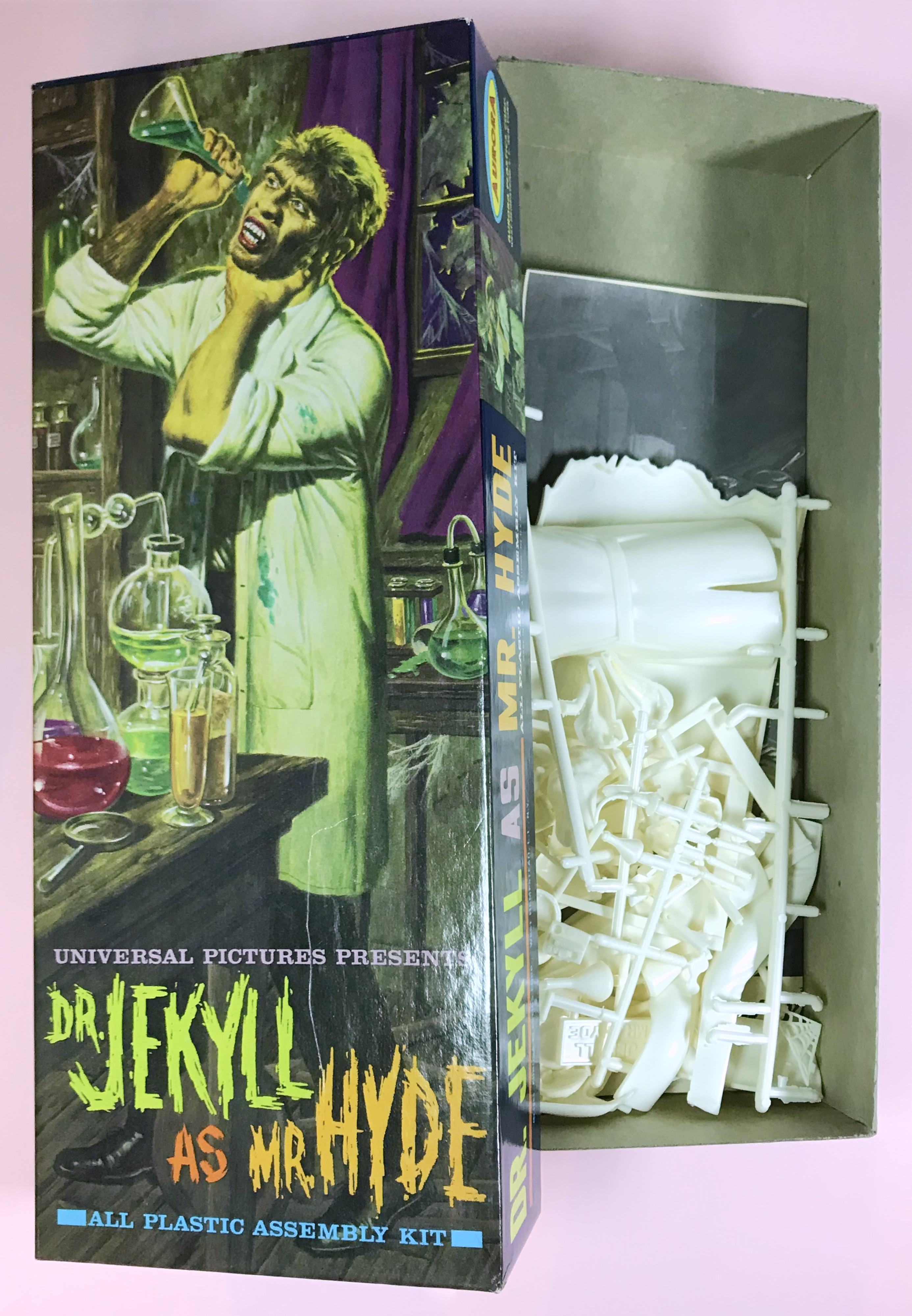 DR. JEKYLL som MR. HYDE - AURORA byggmodell 1964 - 4