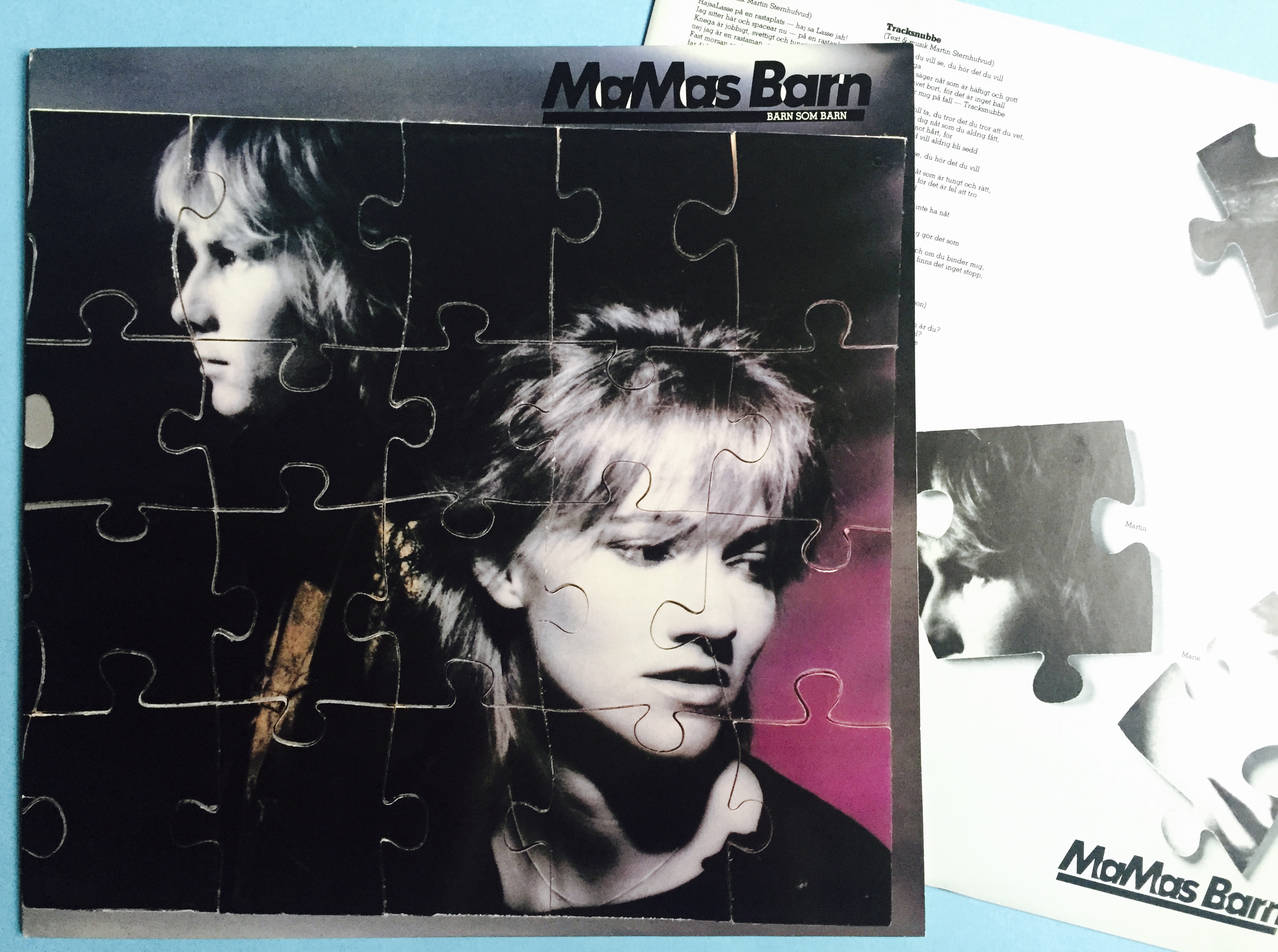 MAMAS BARN - Barn som barn Swe-orig LP 1982 + PROMO flyer