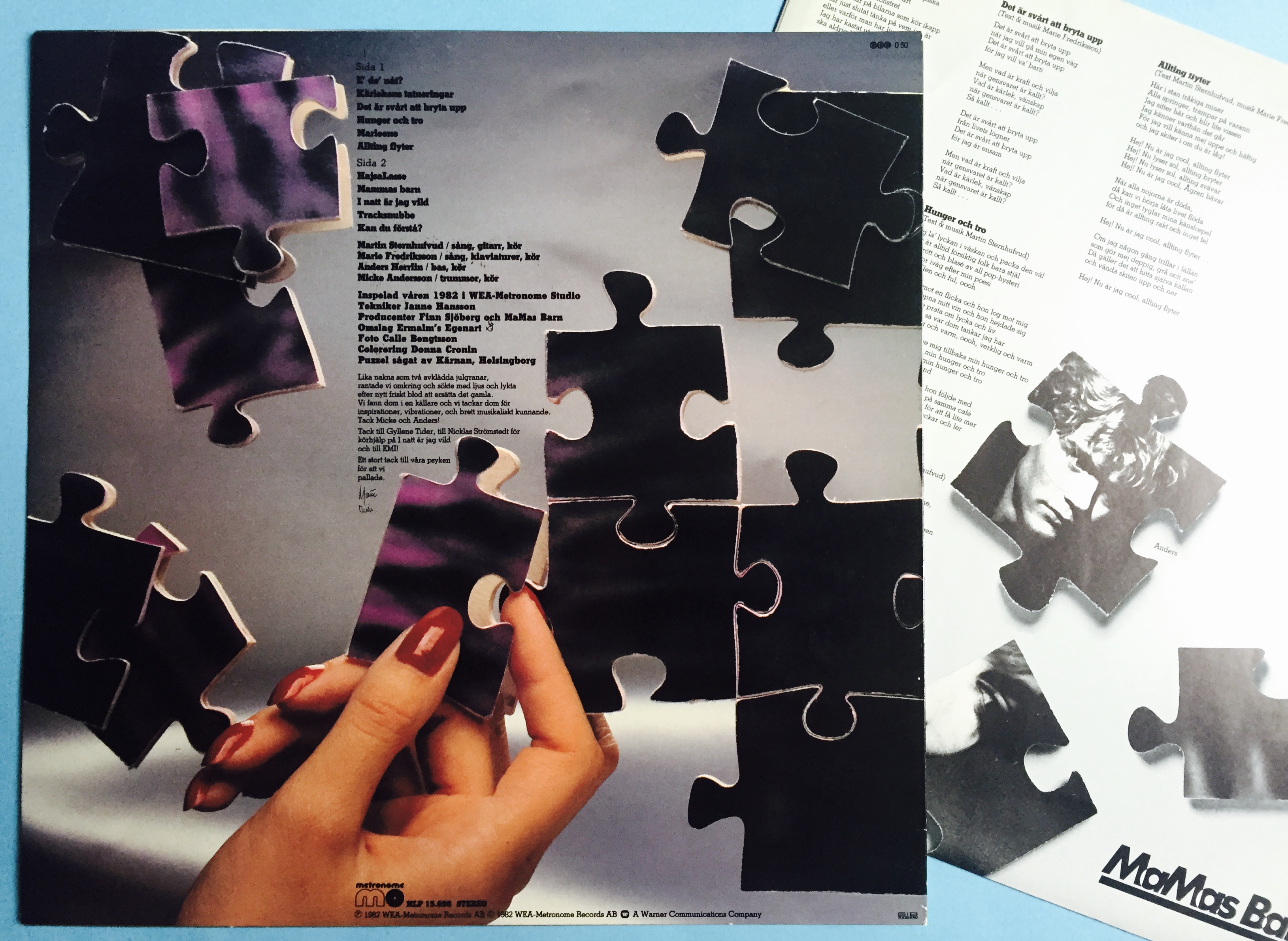 MAMAS BARN - Barn som barn Swe-orig LP 1982 + PROMO flyer - 2