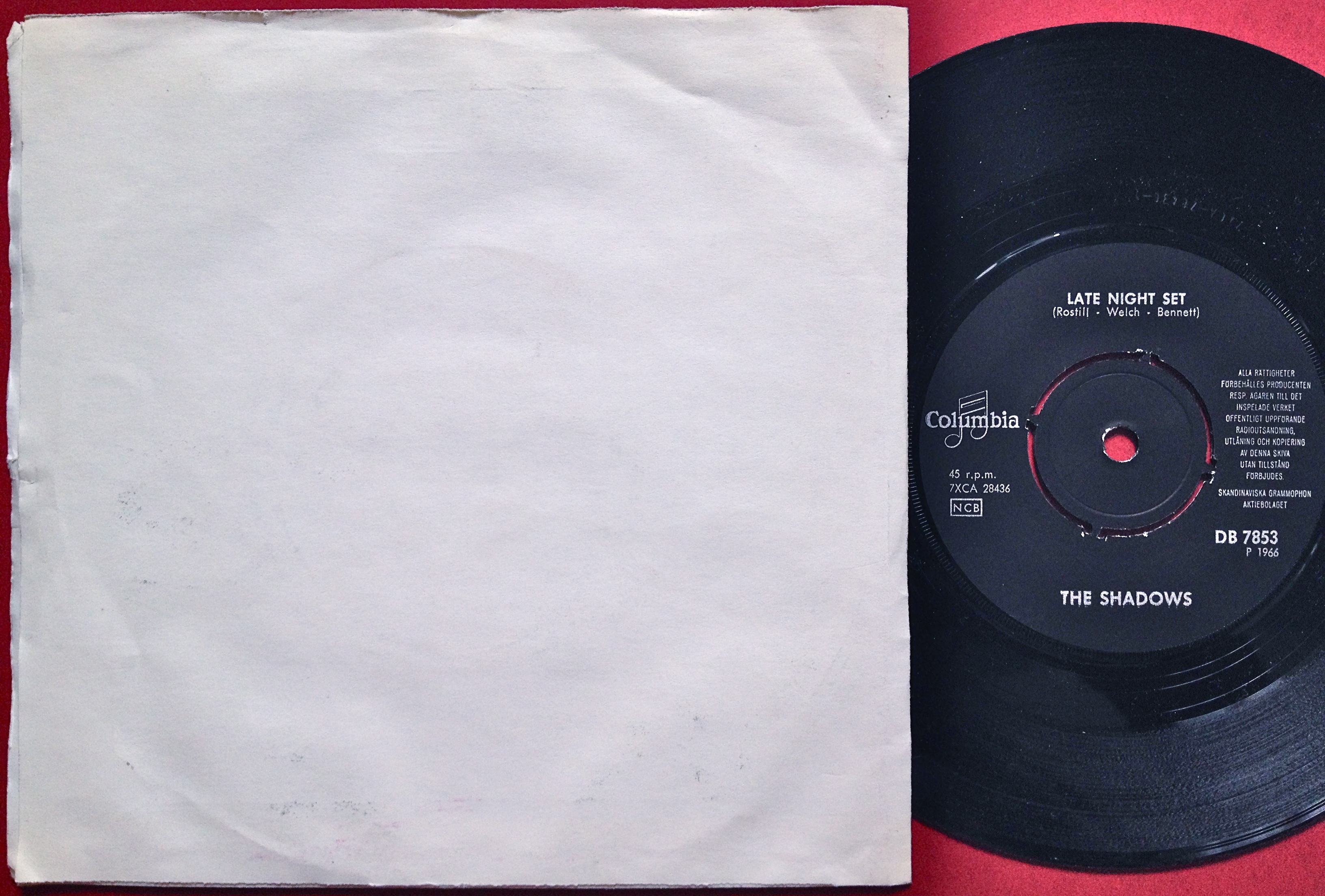 SHADOWS - I met a girl Swe PS 1966 - 2