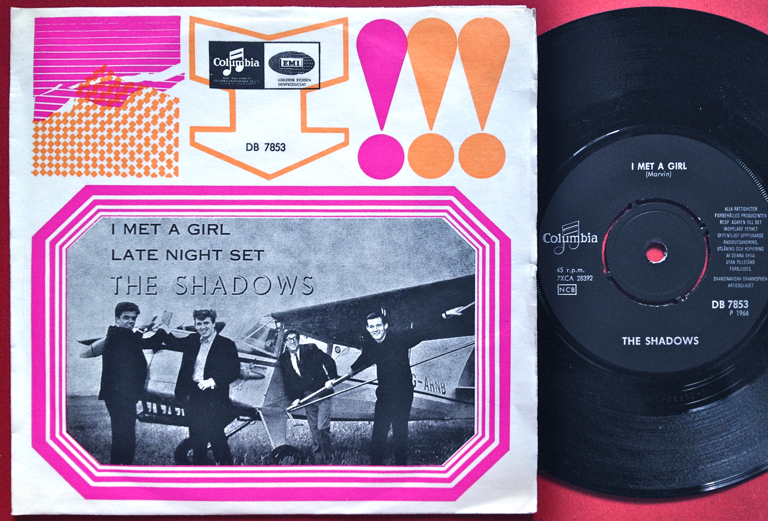 SHADOWS - I met a girl Swe PS 1966