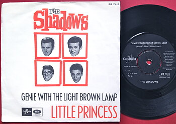 SHADOWS - Genie with the brown lamp Swe PS 1964