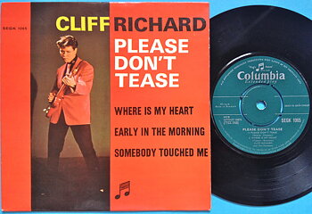 CLIFF RICHARD & SHADOWS - Please don´t tease +3 Dansk EP 1960